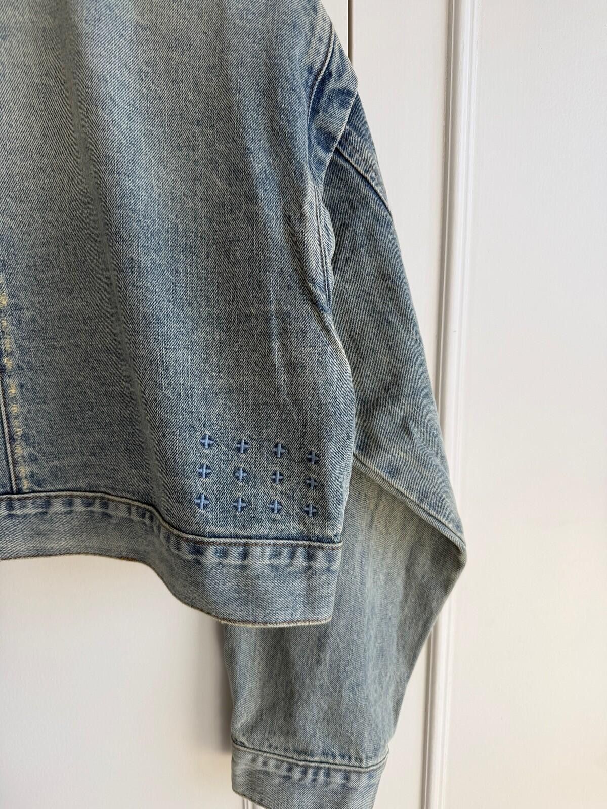 Ksubi new Ksubi womens blue campbell echoes denim Jacket small s Size S / US 4 / IT 40 - 8 Thumbnail