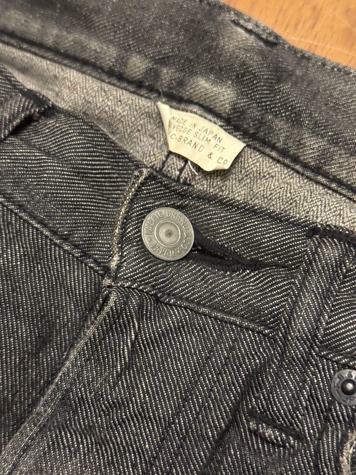 Fabric Brand & Co. Fabric brand and Co. Gray/black light wash salvage denim. Size US 29 - 8 Thumbnail