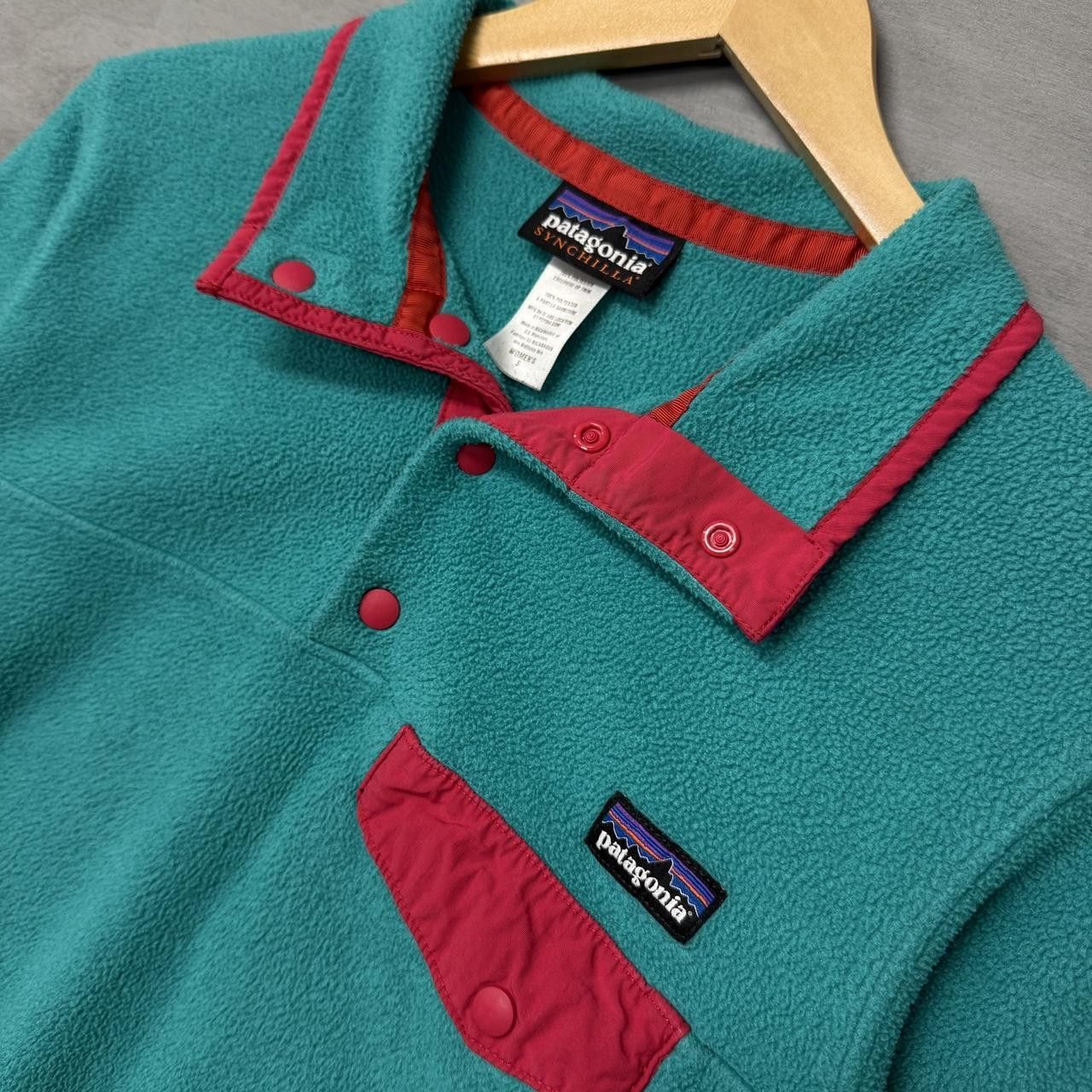 Patagonia Patagonia Synchilla Women’s Snap T Fleece Teal Pink Small Size S / US 4 / IT 40 - 2 Thumbnail