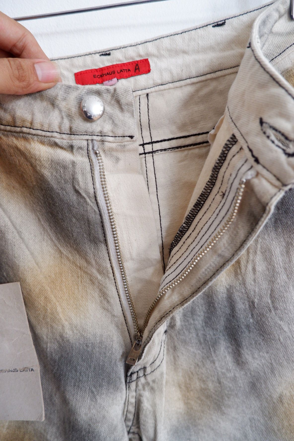 Eckhaus Latta Eckhaus Latte Dirty Dye El Jeans Size US 27 - 7 Thumbnail