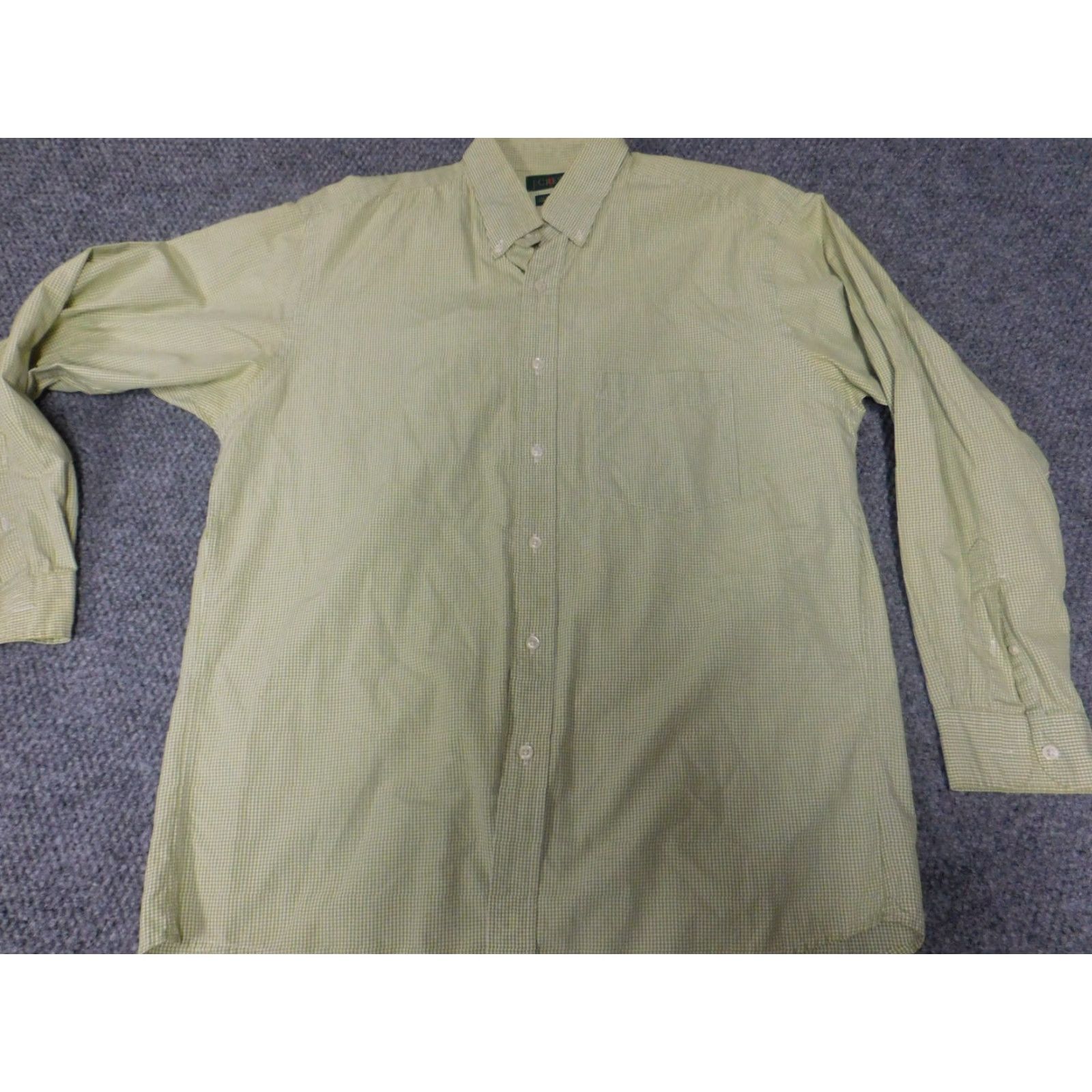 J.Crew J.CREW Oarsman Shirt Mens 15.5 Green Plaid Button-Front Casual Size US L / EU 52-54 / 3 - 2 Thumbnail