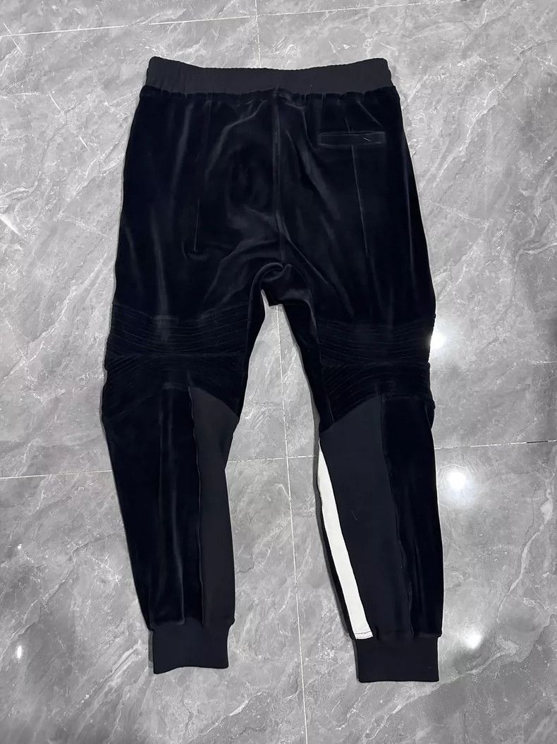 Haider Ackermann Haider Ackermann sizeXL Black and white velvet pleated ankl Size US 30 / EU 46 - 2 Thumbnail