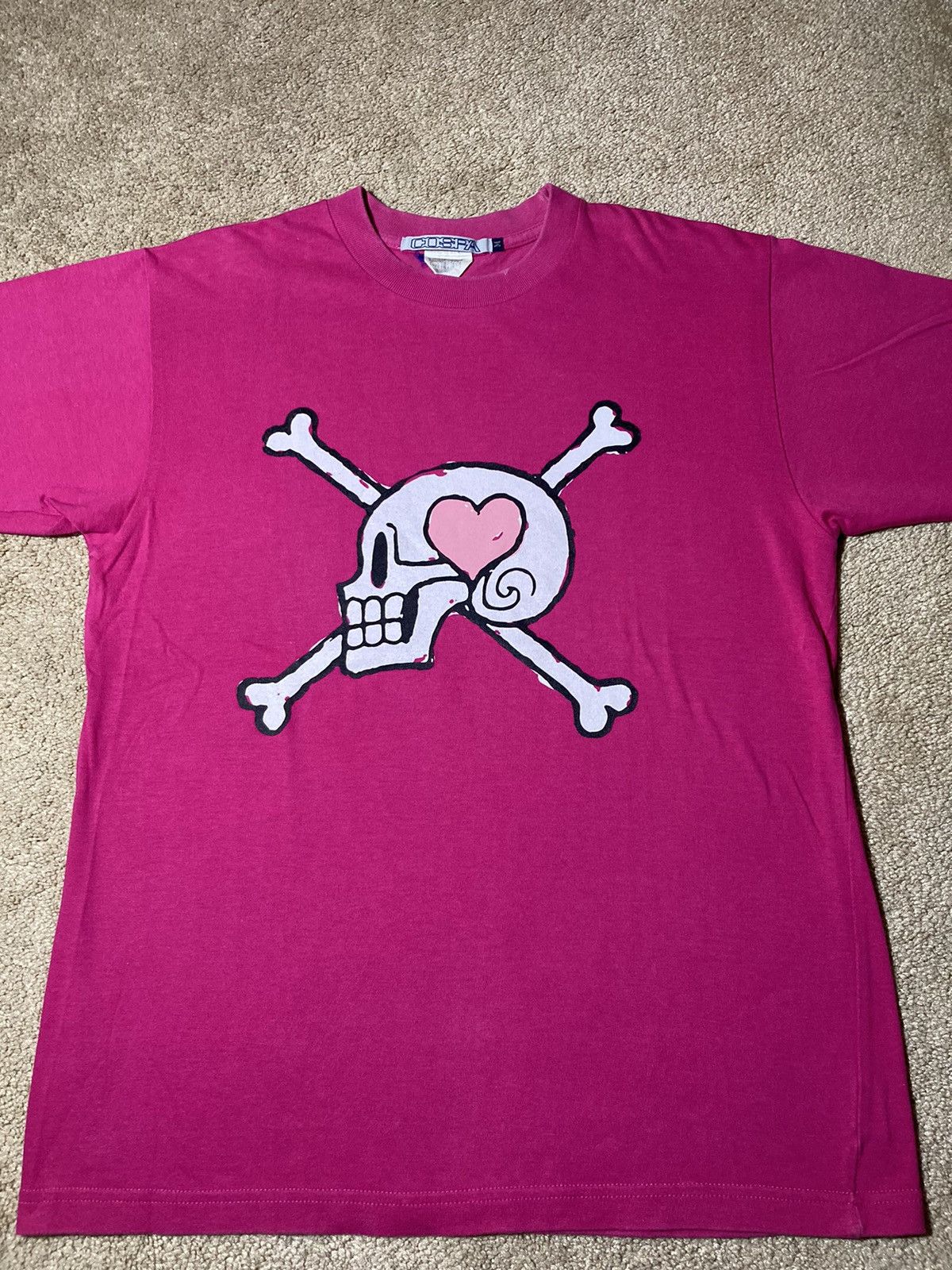 Anime 2001 Cospa One Piece Flag Tee Vintage Bape Luffy Pirates 90s Size US M / EU 48-50 / 2 - 2 Thumbnail