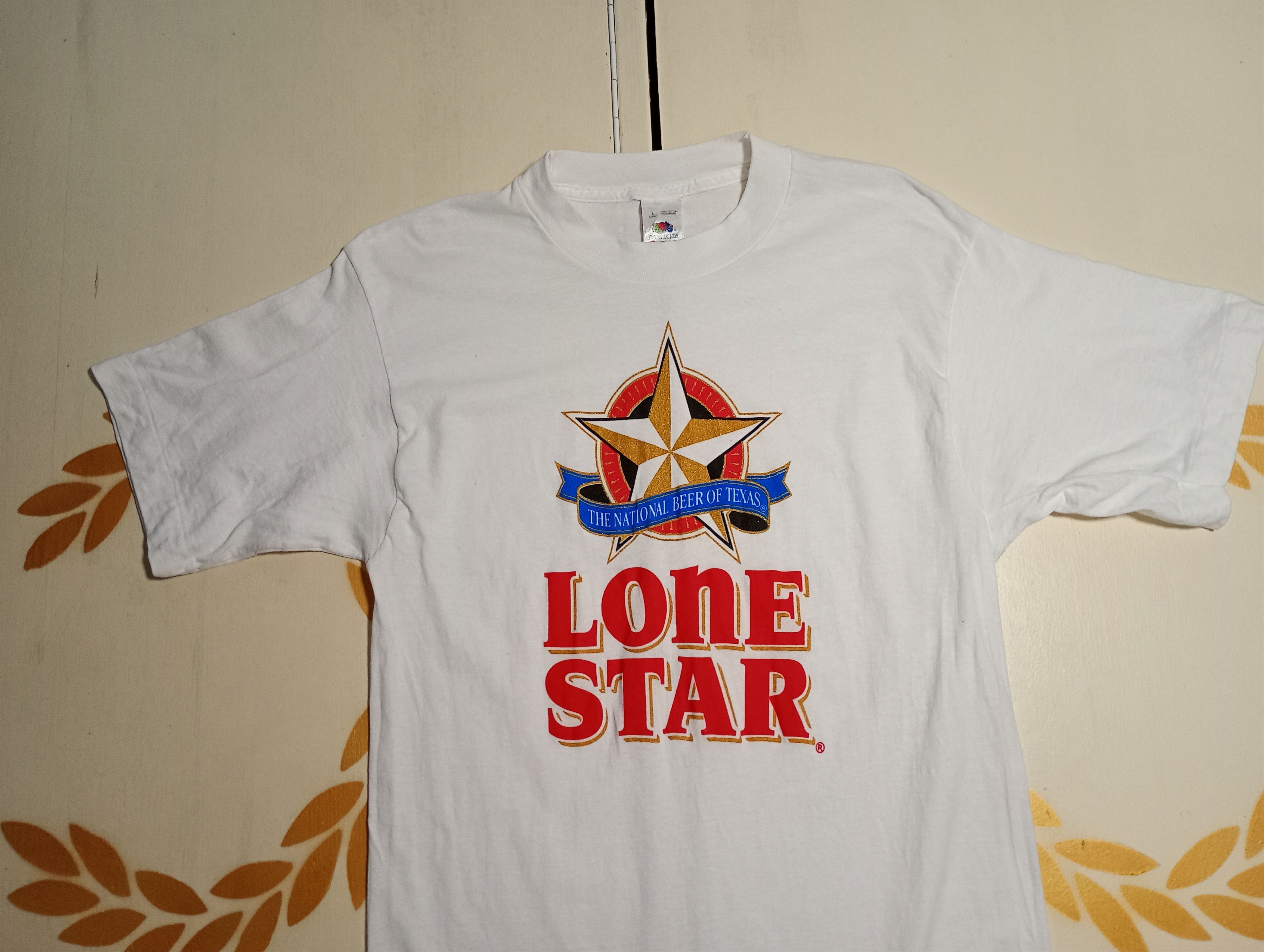 Fruit Of The Loom Lone Star Fruit Of The Loom T-Shirt Vintage 90's Size US L / EU 52-54 / 3 - 4 Thumbnail