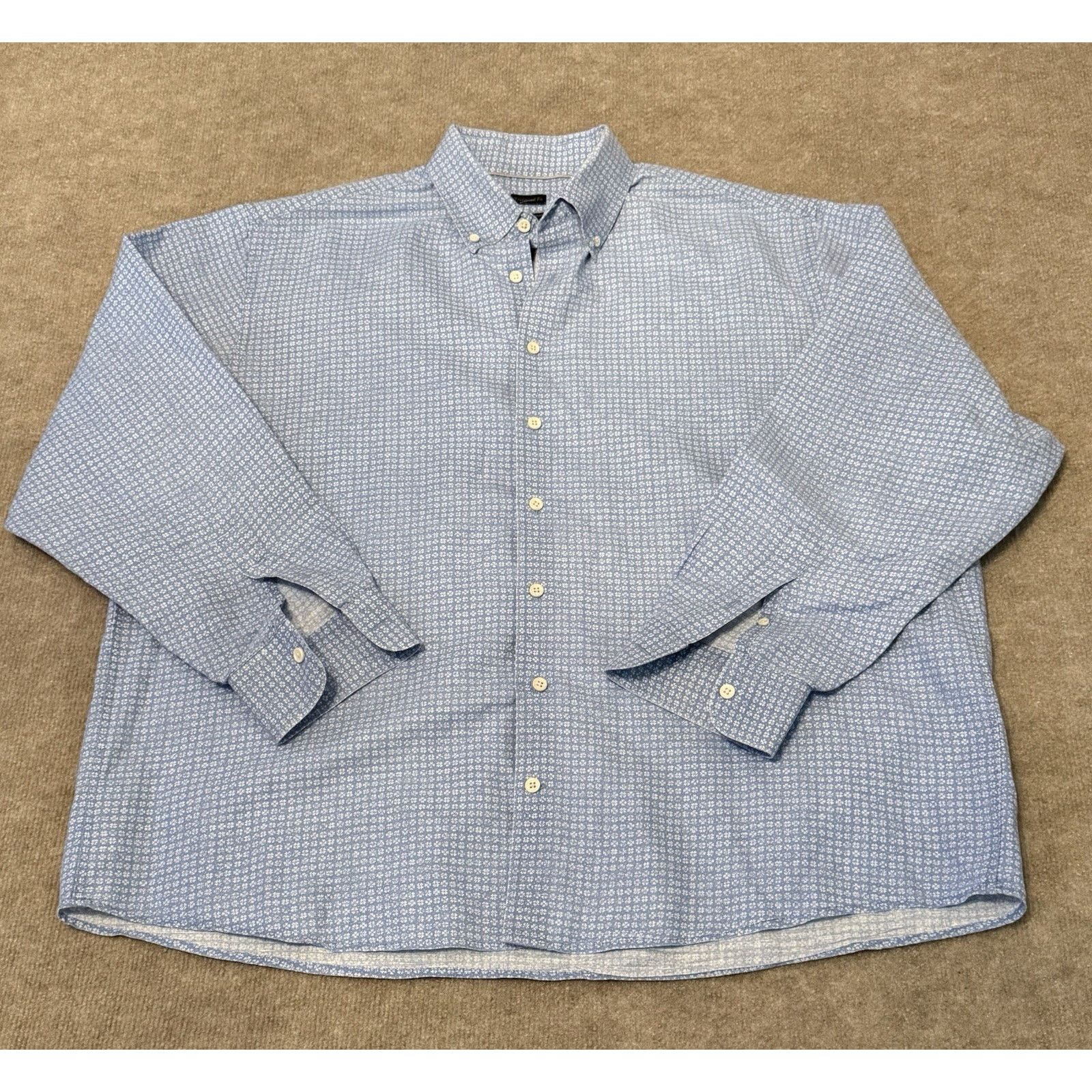 Jos. A. Bank jos a bank Revere Men’s XlShirtTraditionalFitBlueLong Sleeve Size US XL / EU 56 / 4 - 1 Thumbnail