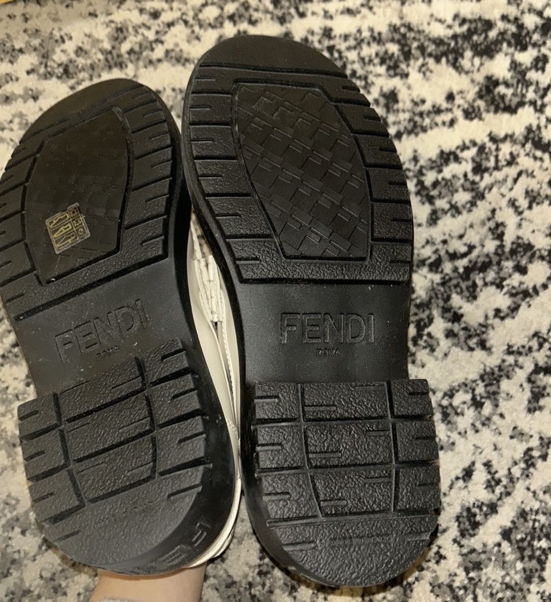 Fendi FENDI Vitello Abrasivato Fendigraphy 50mm Loafers Size US 11 / IT 41 - 9 Thumbnail