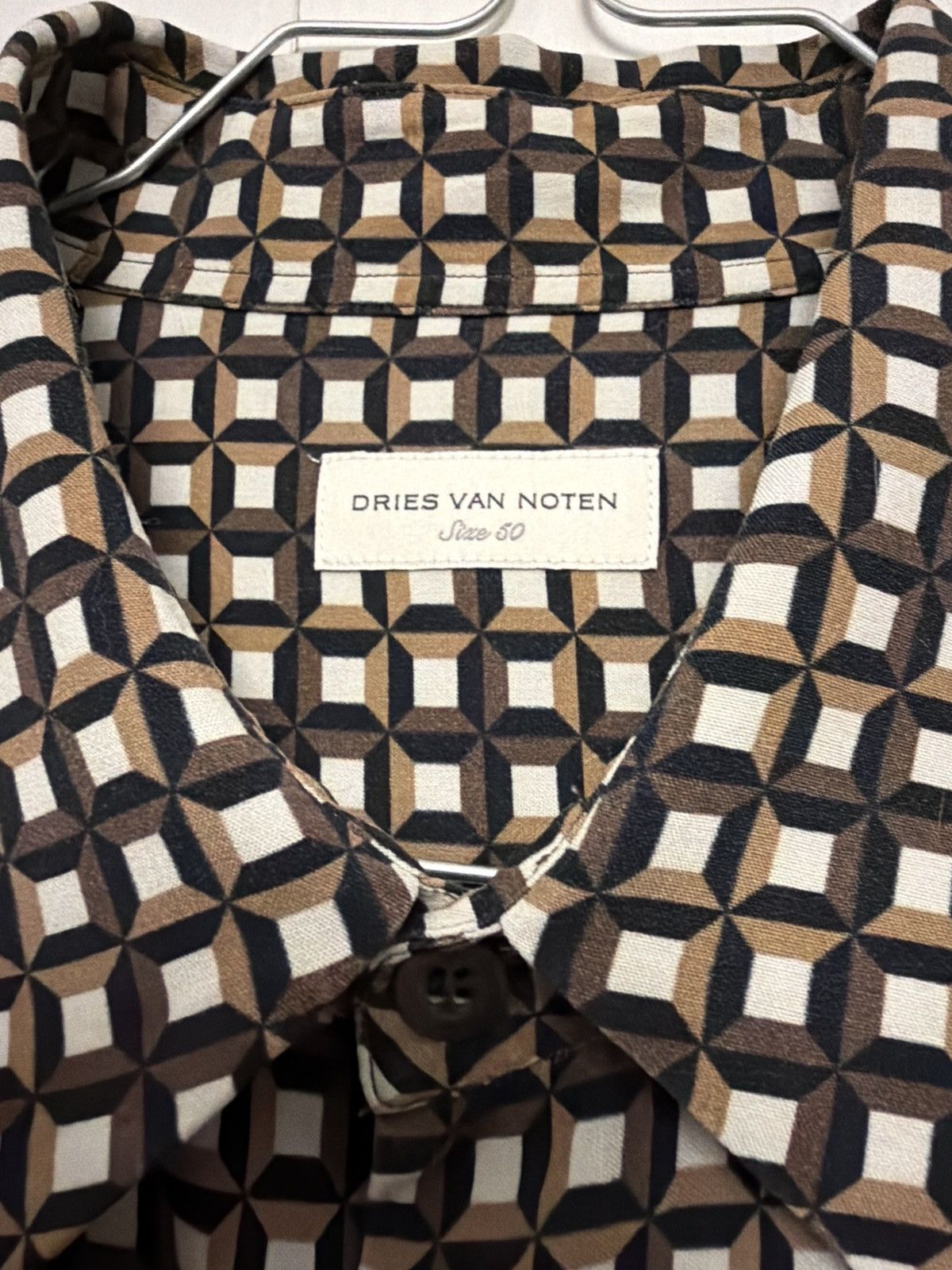 Dries Van Noten Geometric print short sleeves shirt Size US M / EU 48-50 / 2 - 3 Thumbnail