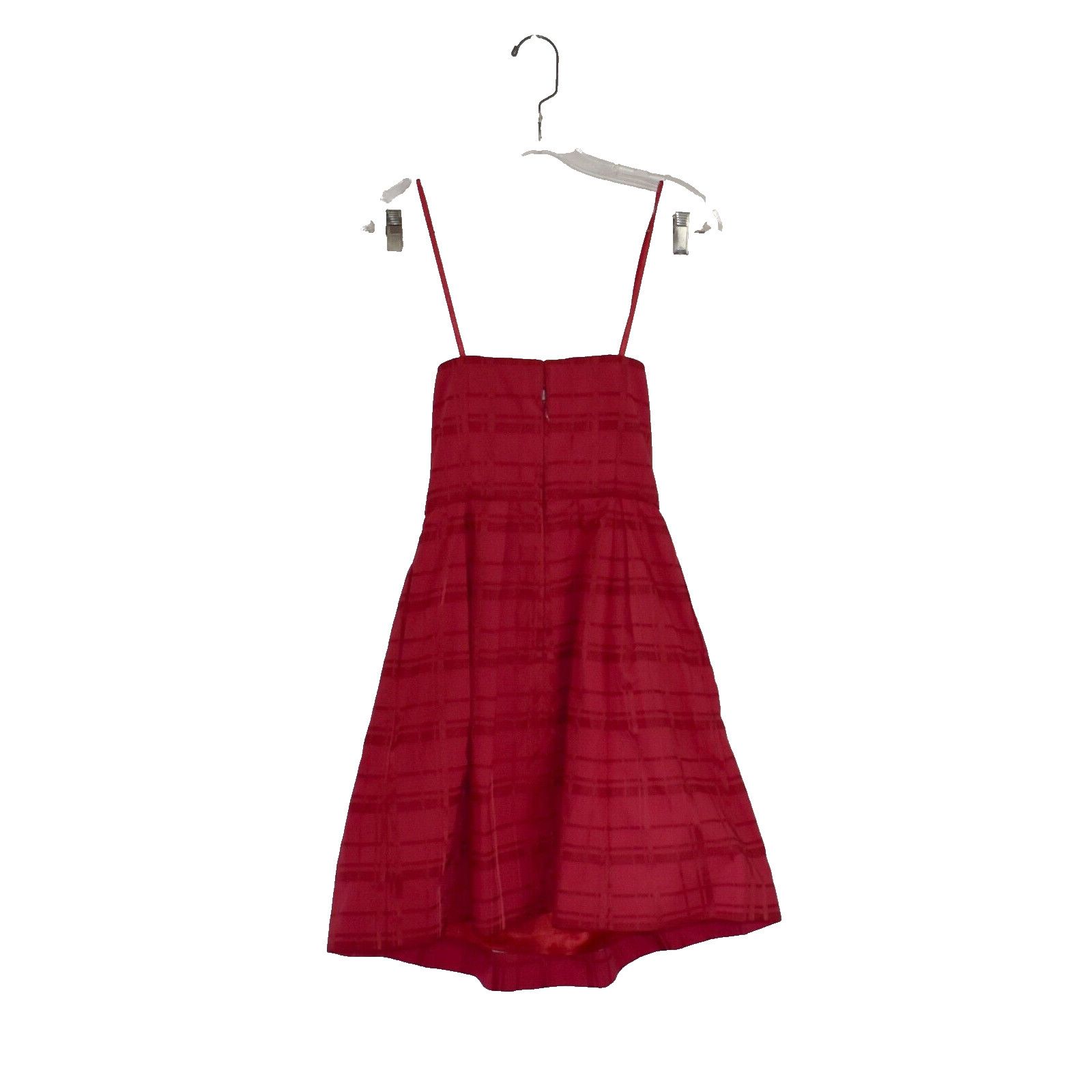 Vineyard Vines NWT VINEYARD VINES Red Velvet Grossgrain Plaid Mini Dress 0 Size XS / US 0-2 / IT 36-38 - 4 Thumbnail