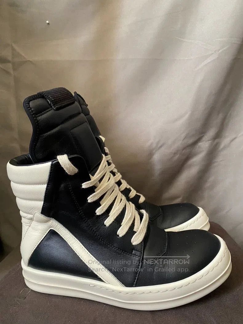 Rick Owens Rick Owens Black Leather High Top Sneakers. Size US 6 / IT 36 - 1 Thumbnail