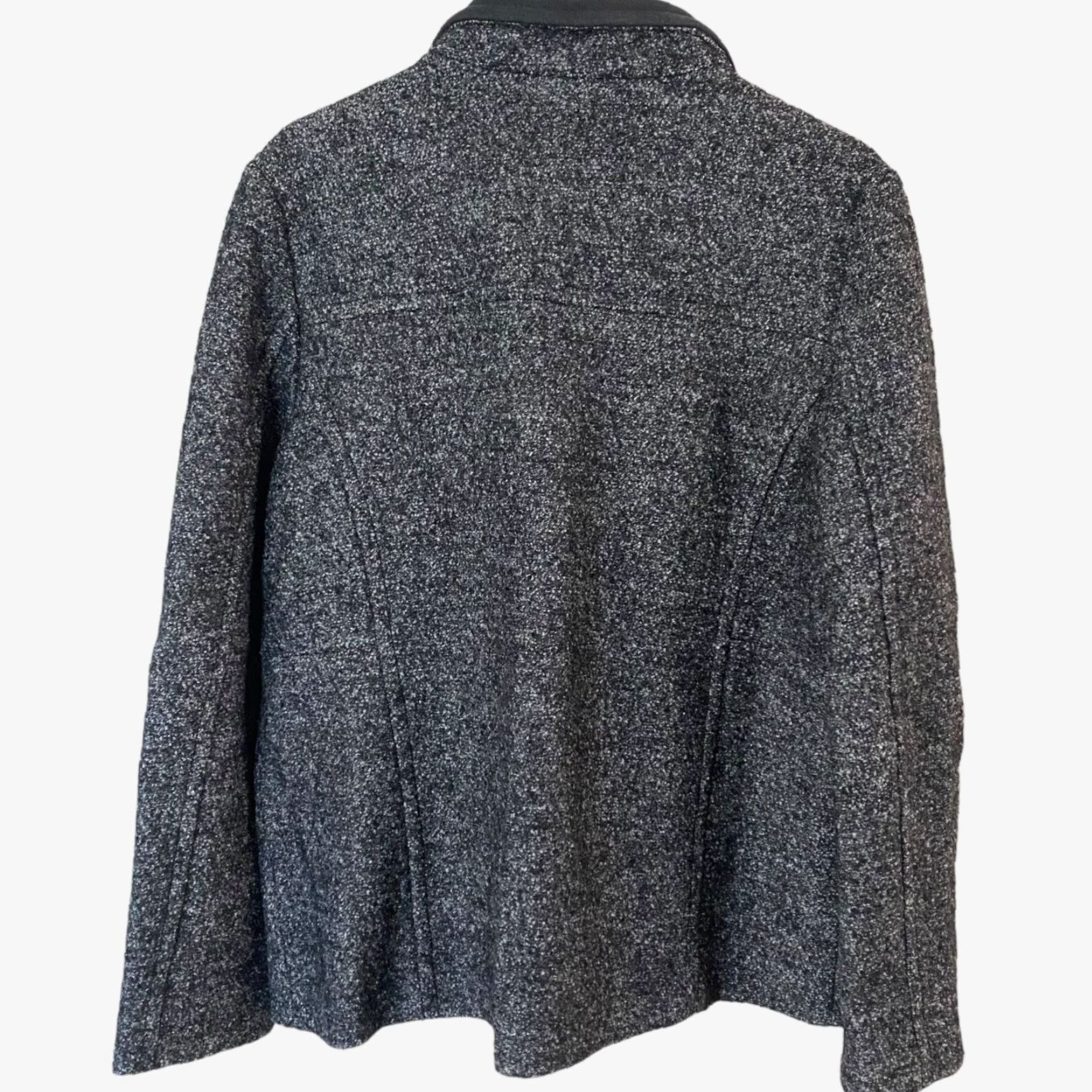 Lands' End VINTAGE Lands' End Full-Zip Wool Blend Jacket Women 16 Gray Lined 27.5" Long Sleev | Womens Jacket Size XXL / US 16-18 / IT 52-54 - 3 Thumbnail
