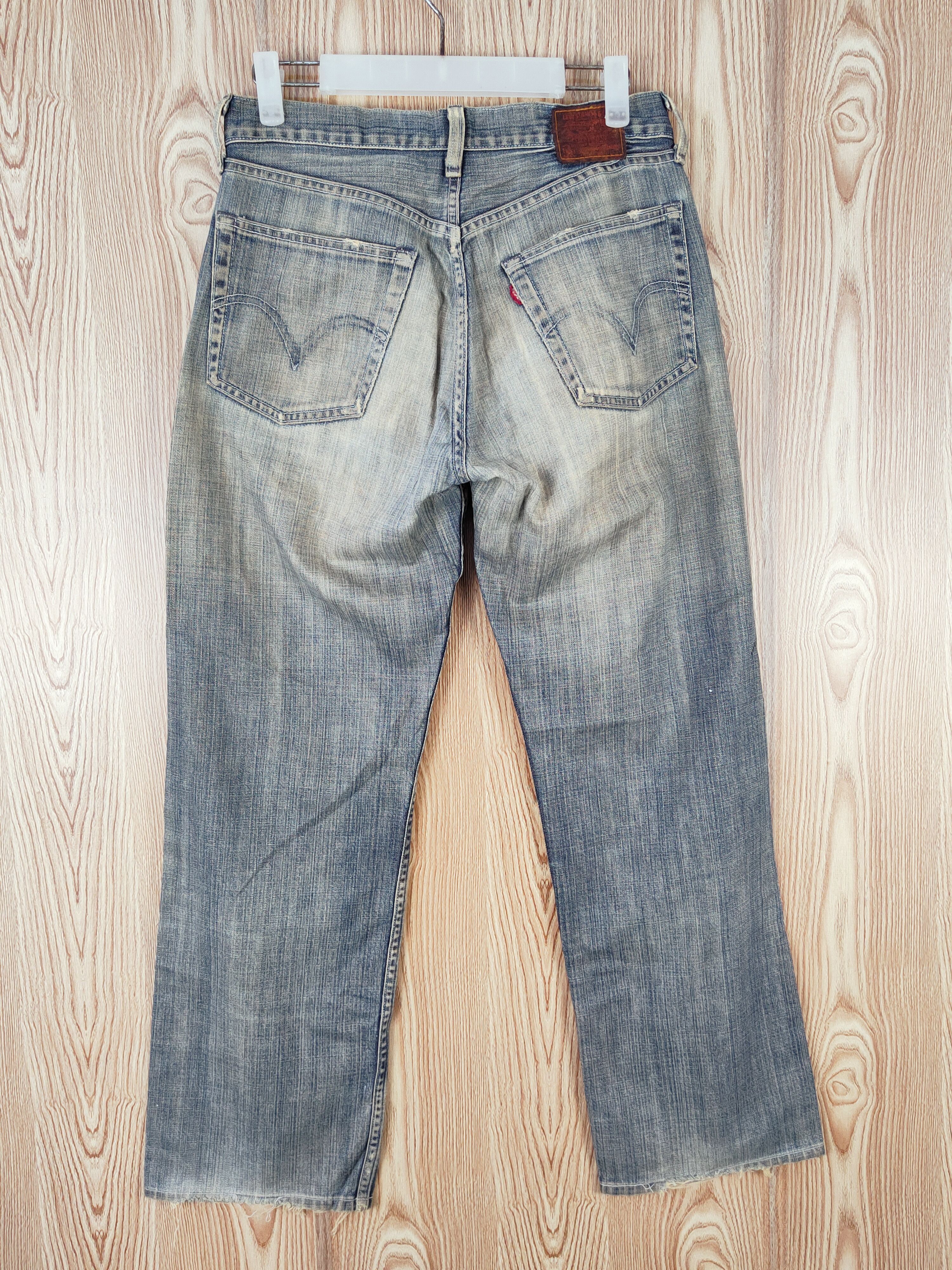 Japanese Brand 503 Levi's Dark Blue Faded Distressed Ripped Jeans #W511 Size US 30 / EU 46 - 7 Thumbnail