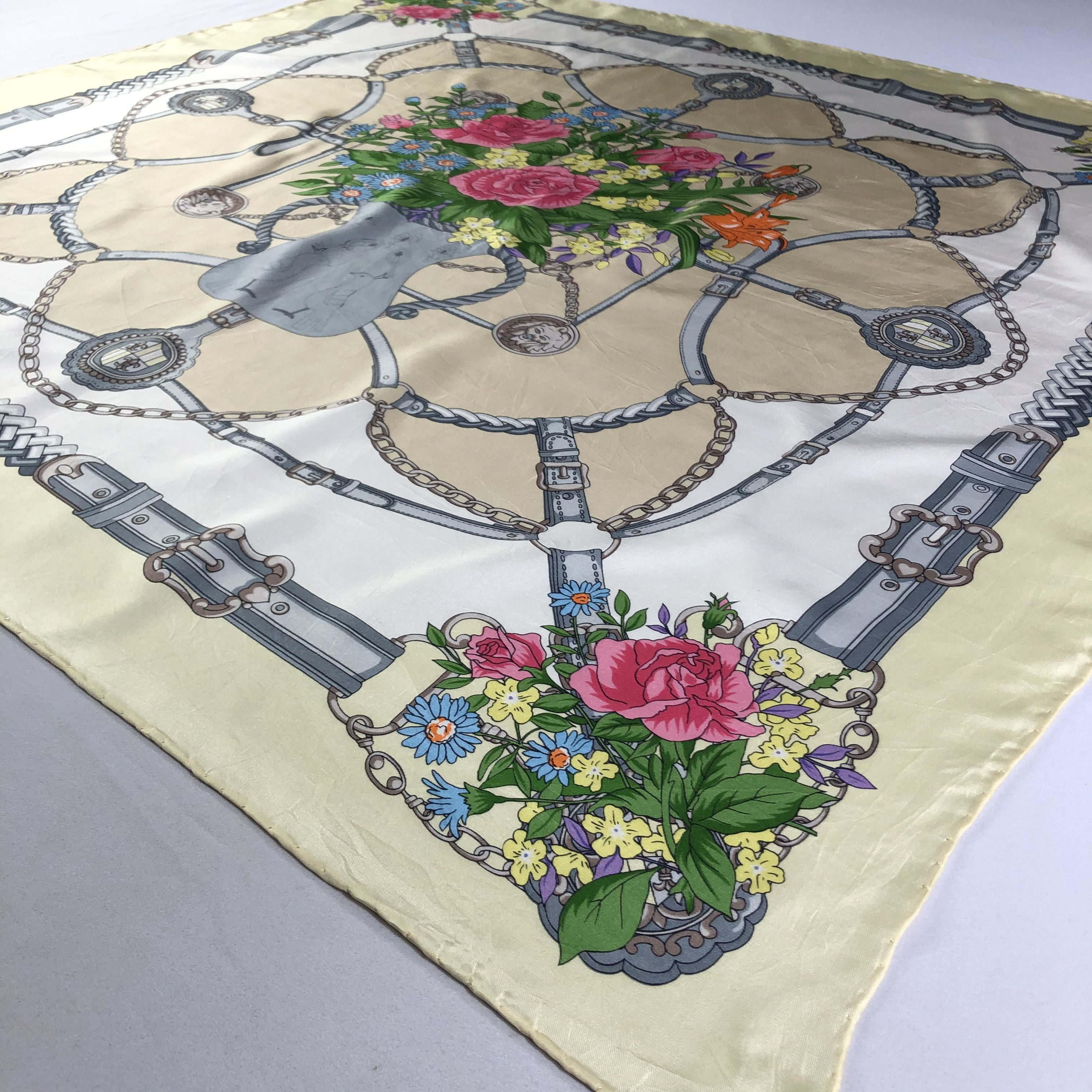 Vintage Vintage Silk Scarf Size ONE SIZE - 4 Thumbnail