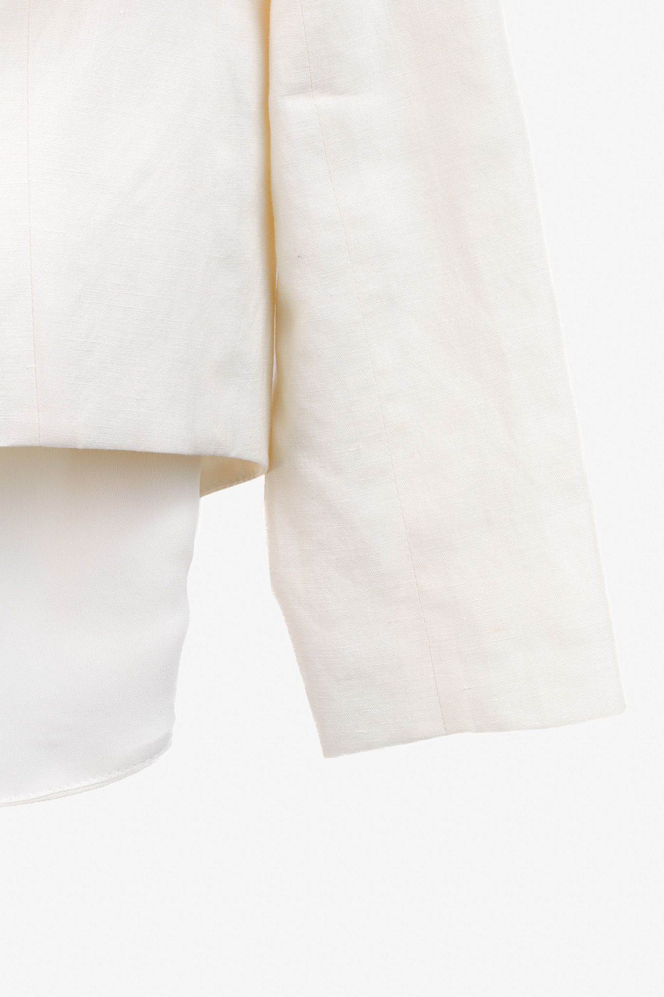 Brunello Cucinelli Brunello Cucinelli SS17 Linen Crystal Double-Breasted Blazer Size S / US 4 / IT 40 - 6 Thumbnail