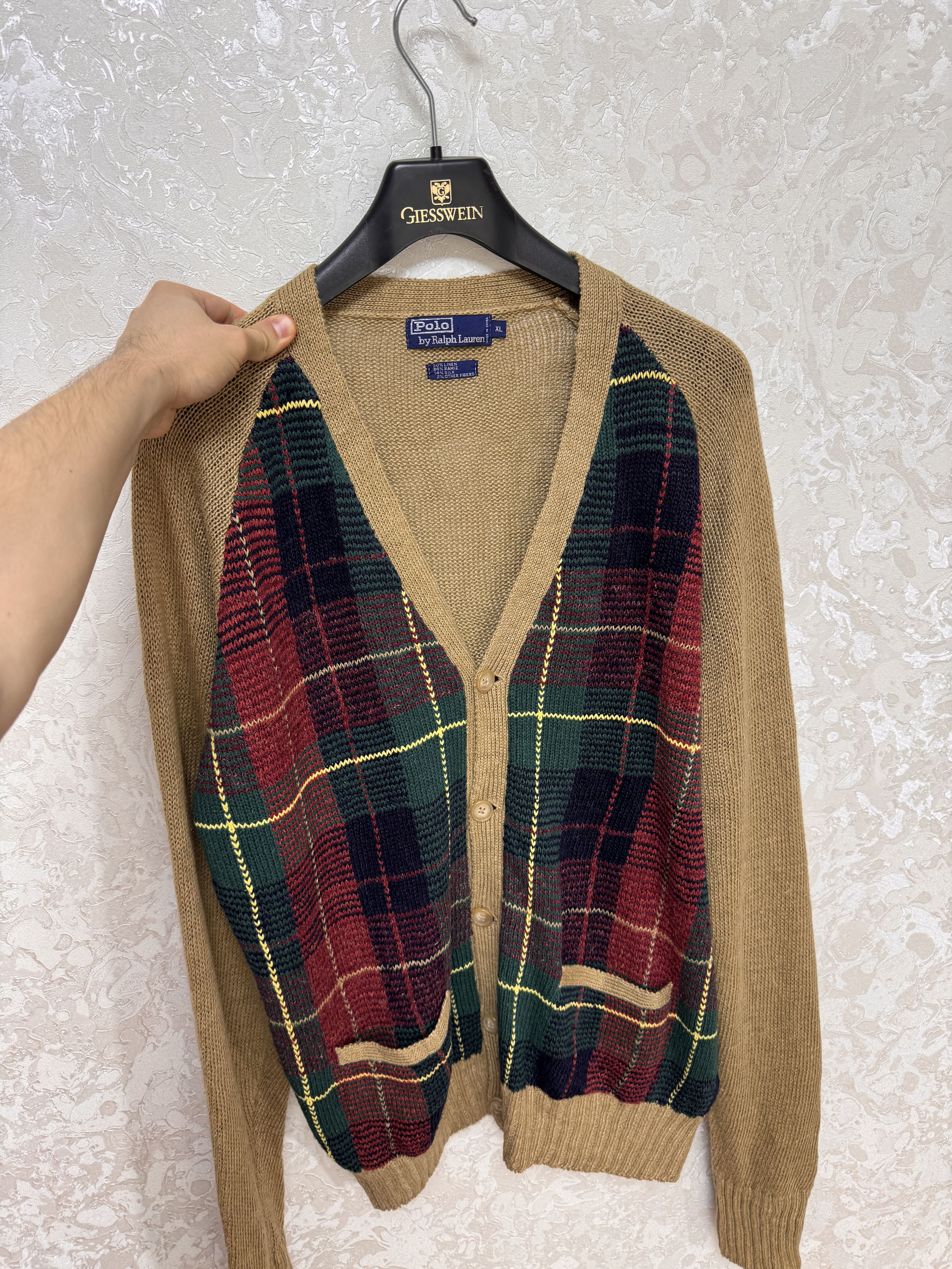 Polo Ralph Lauren × Vintage Vintage Polo Ralph Lauren Cardigan Country Style Aztec Size US XL / EU 56 / 4 - 1 Thumbnail