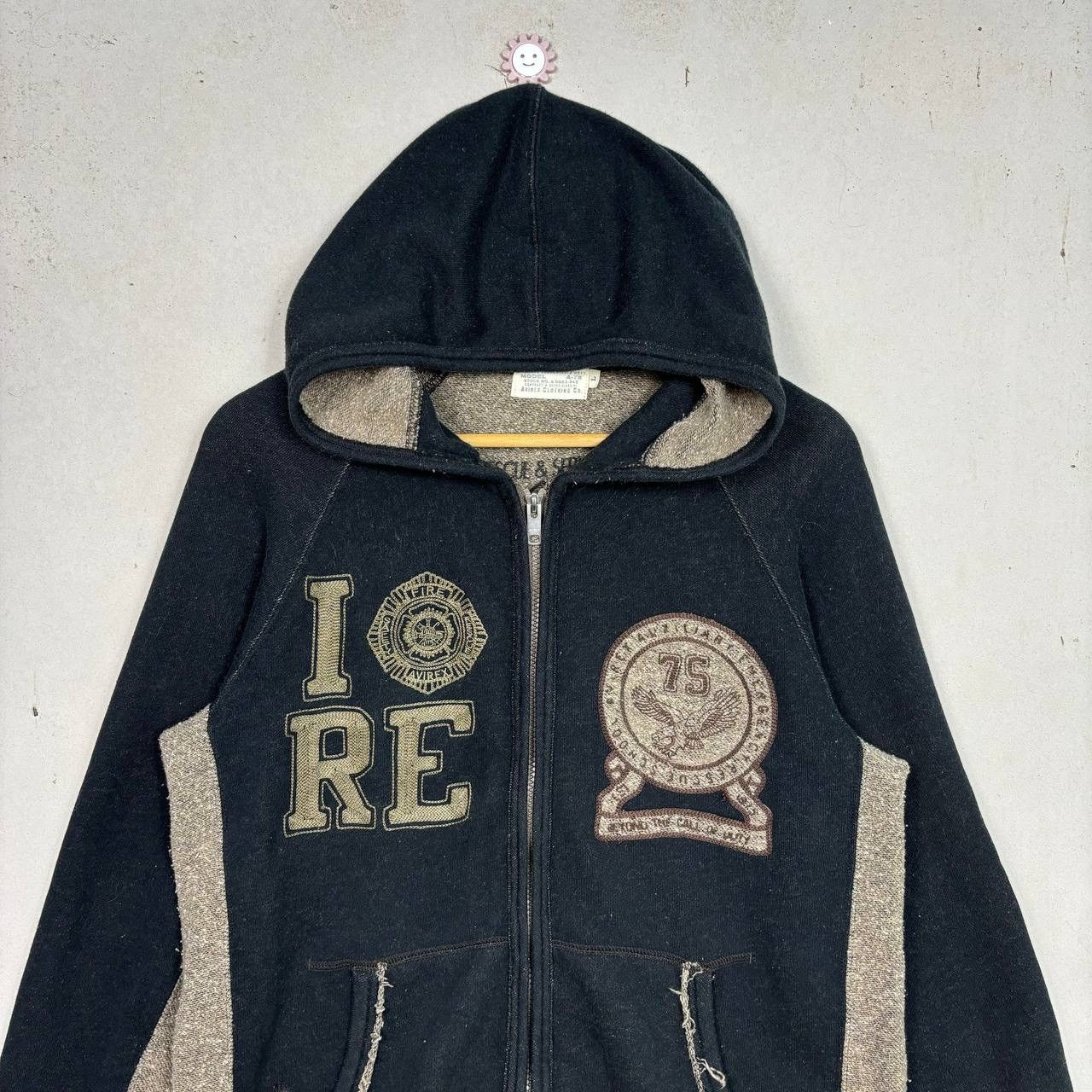 Avirex Vintage Avirex Fire Dept Hoodie Large Black Rescue Service Size US L / EU 52-54 / 3 - 3 Thumbnail