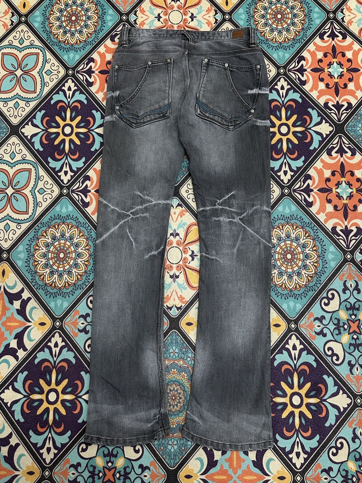 Nicole Club Nicole Club For Men Whiskers Flare Claw Mark Flare Jeans Size US 29 - 2 Thumbnail