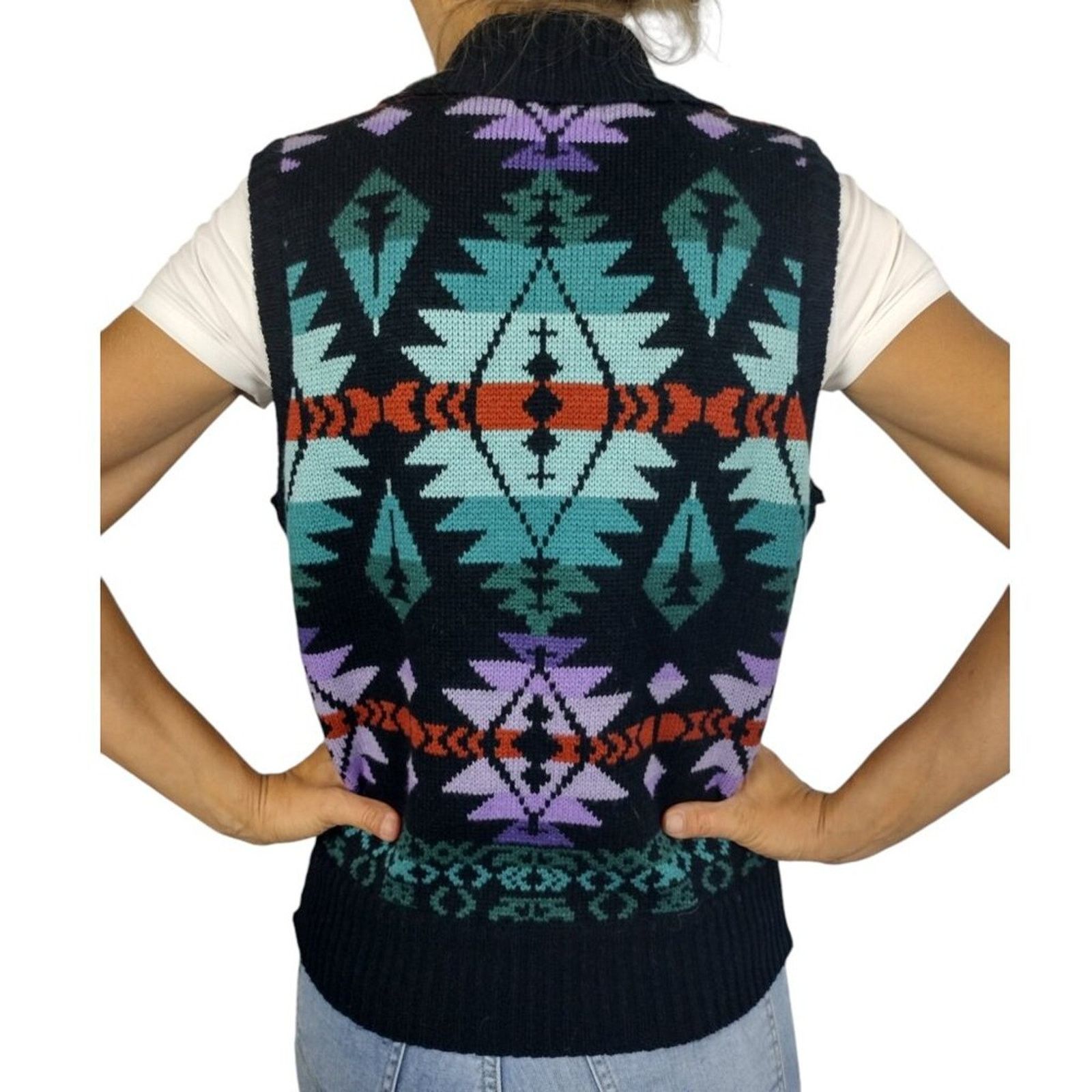 Vintage Vintage MC II Southwest Sweater Vest Size M / US 6-8 / IT 42-44 - 9 Thumbnail