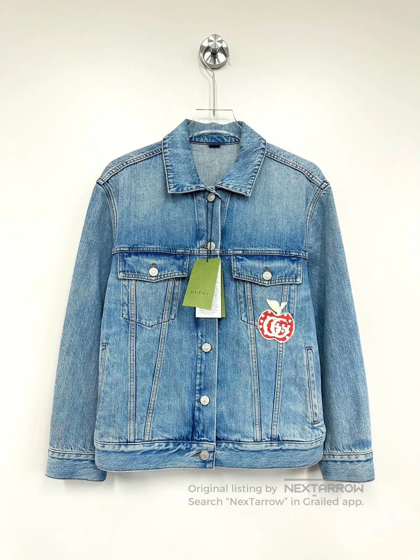 Gucci Gucci Blue Embroidered Denim Jacket. Size US S / EU 44-46 / 1 - 1 Thumbnail