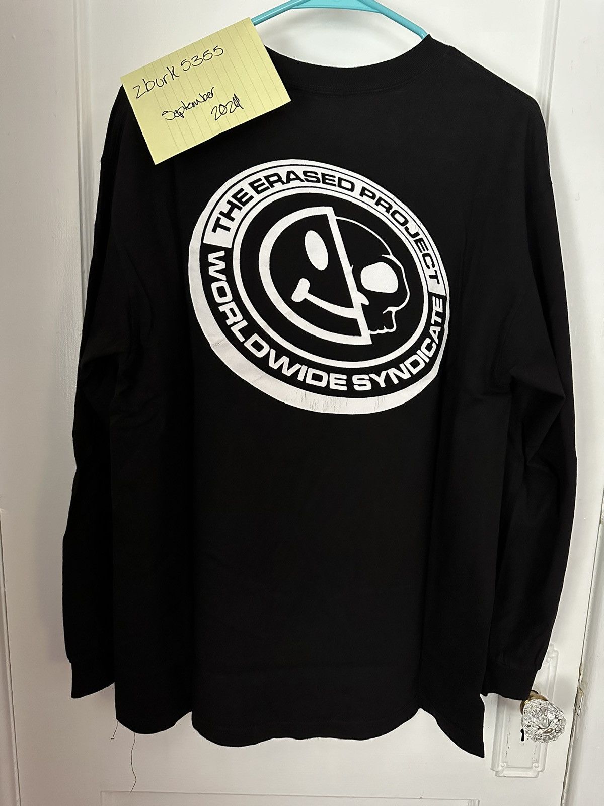 Erased Project Erased Project Logo Long Sleeve T-shirt - Black - Size Large Size US L / EU 52-54 / 3 - 2 Thumbnail
