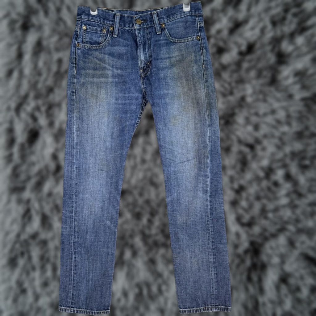 Levi's Levi's 513 Jeans Mens 29x32 Blue Slim Straight Denim Medium Wash Distressed Jeans Mens Regular 29 32 Blue Slim Straight 513 90s USA Logo Pocket Size US 29 - 1 Thumbnail