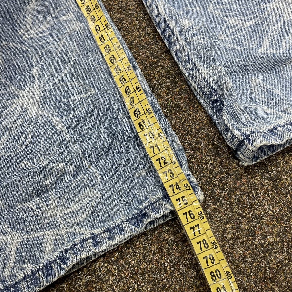 Vintage Y2K Baggy Wide Leg All Over Print Jeans Vintage Streetwear 3 Size 30" / US 8 / IT 44 - 7 Thumbnail