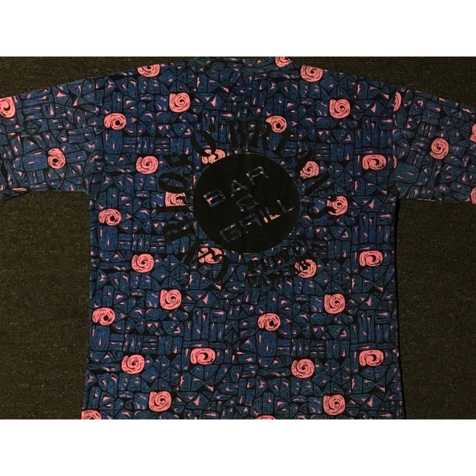 Vintage VINTAGE All Over Print T-Shirt Shirt Beach Blue 90s Grunge Vaporwave Surf Skate L Mens Size US L / EU 52-54 / 3 - 2 Thumbnail
