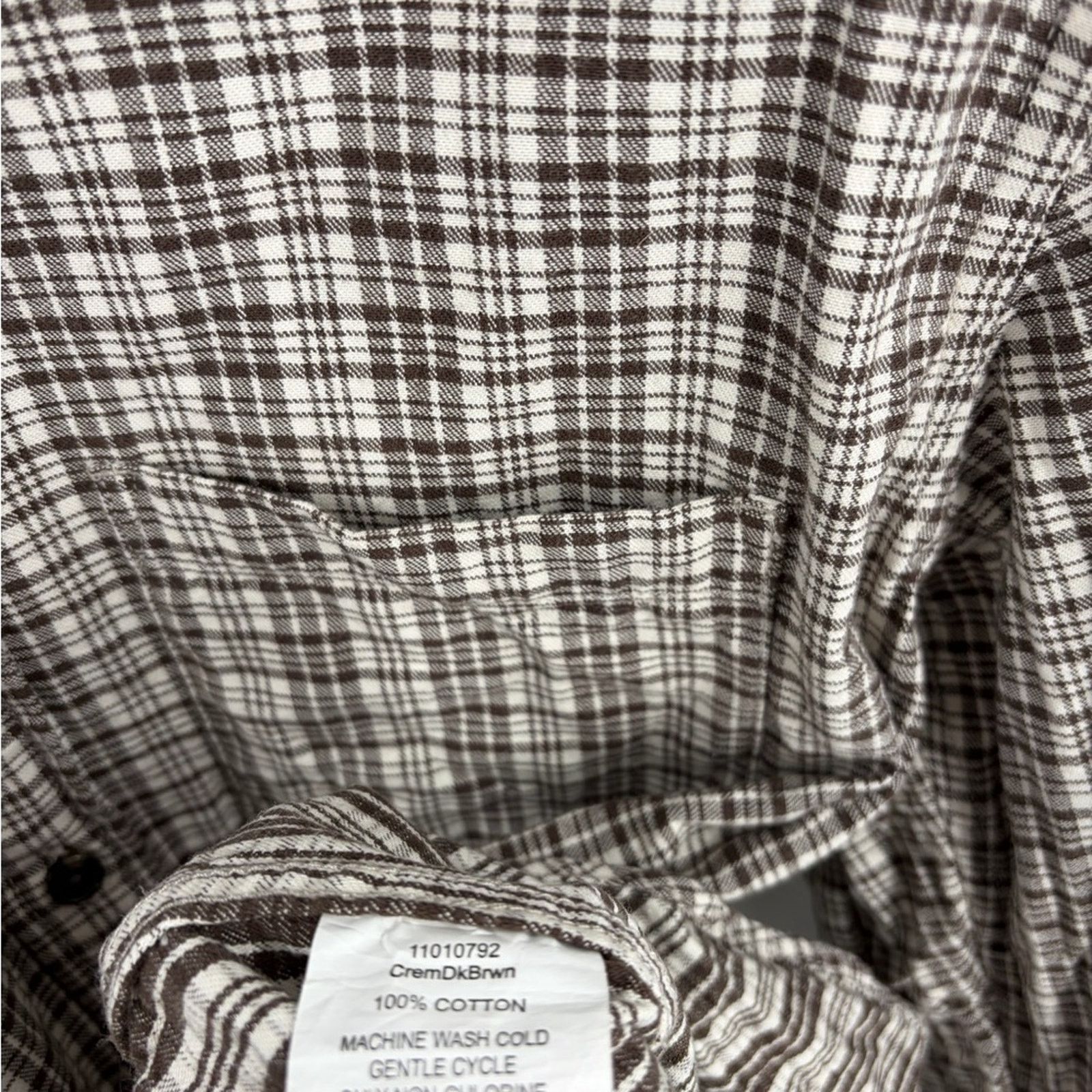 Filson Filson men’s flannel button down shirt cream brown size XS Size US XS / EU 42 / 0 - 3 Thumbnail