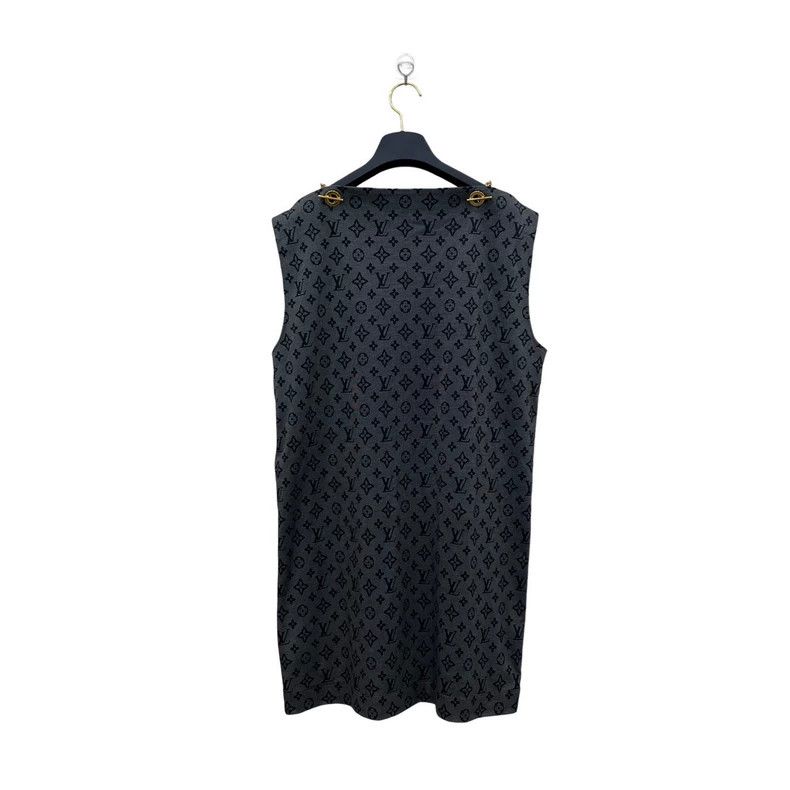 Louis Vuitton Louis Vuitton Black New Full Print Dress Size M / US 6-8 / IT 42-44 - 3 Thumbnail