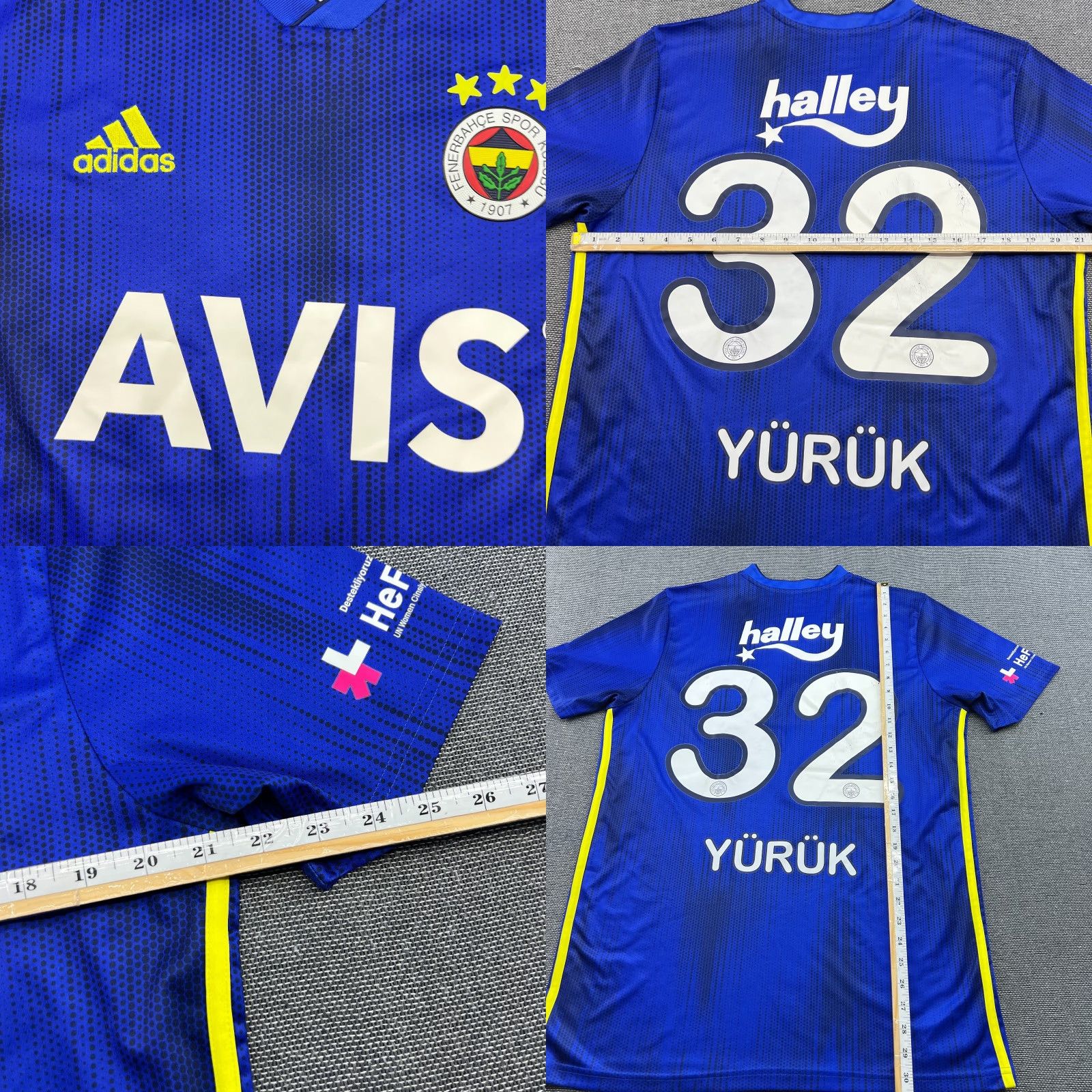 Adidas Fenerbache 2019 2020 Away Adidas Shirt Football Jersey Mens Large Blue XS? Size US L / EU 52-54 / 3 - 9 Thumbnail