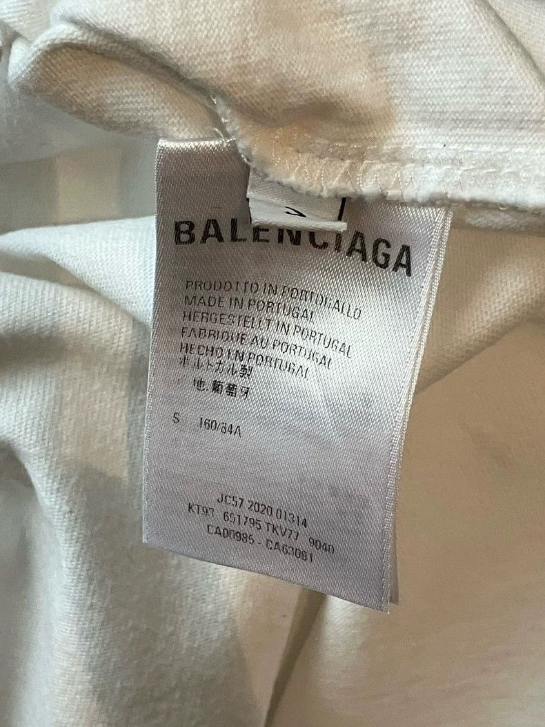Other Balenciaga White OS short sleeve T-shirt scissors logo pri Size US S / EU 44-46 / 1 - 6 Thumbnail