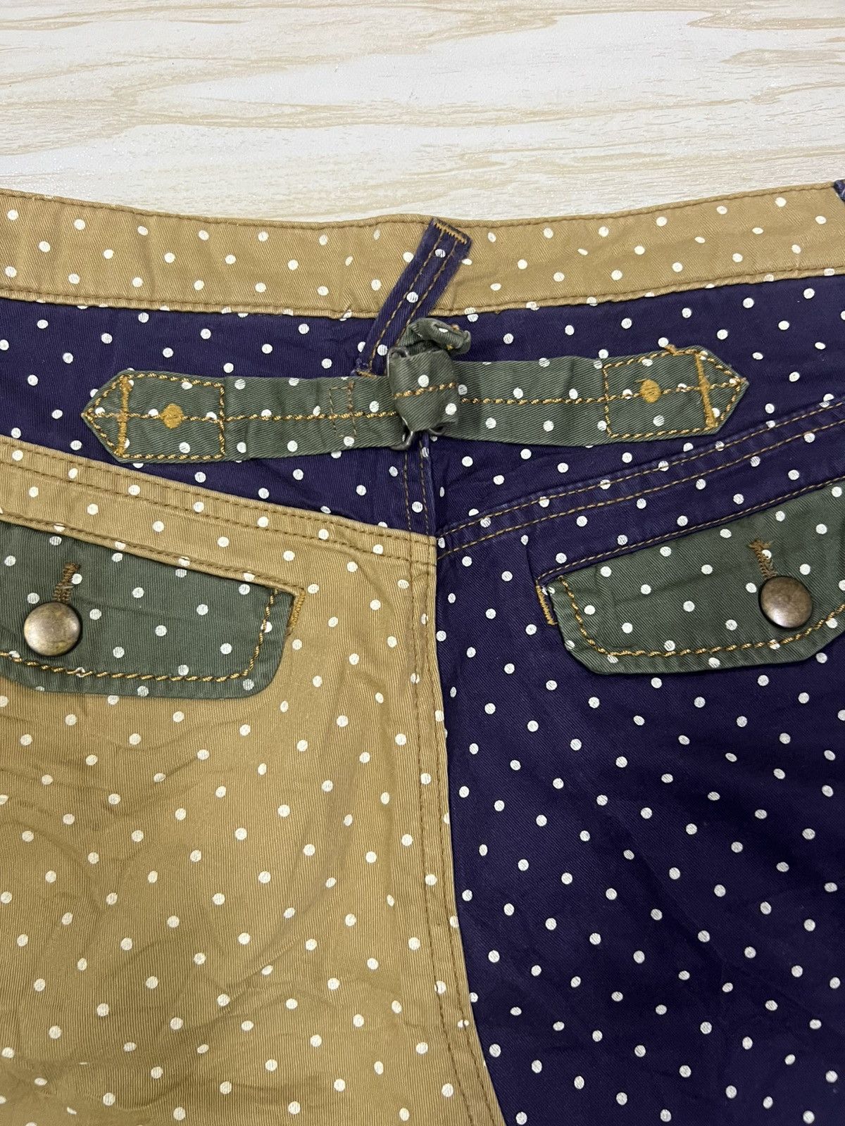 Japanese Brand Japanese Brand Cube Sugar Polkadot Cropped Trousers Pant Size US 30 / EU 46 - 12 Thumbnail