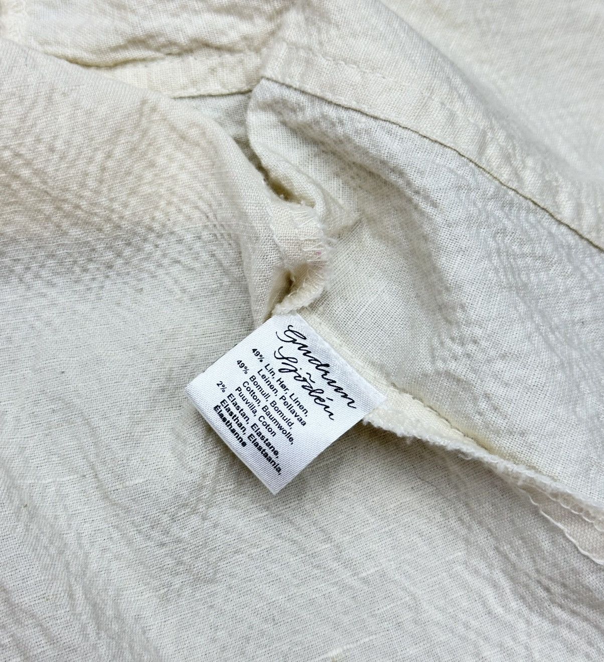 Gudrun Sjoden Gudrun Sjoden Tunic Jacket L with Belt Linen/Bomull Pockets Size L / US 10 / IT 46 - 10 Thumbnail