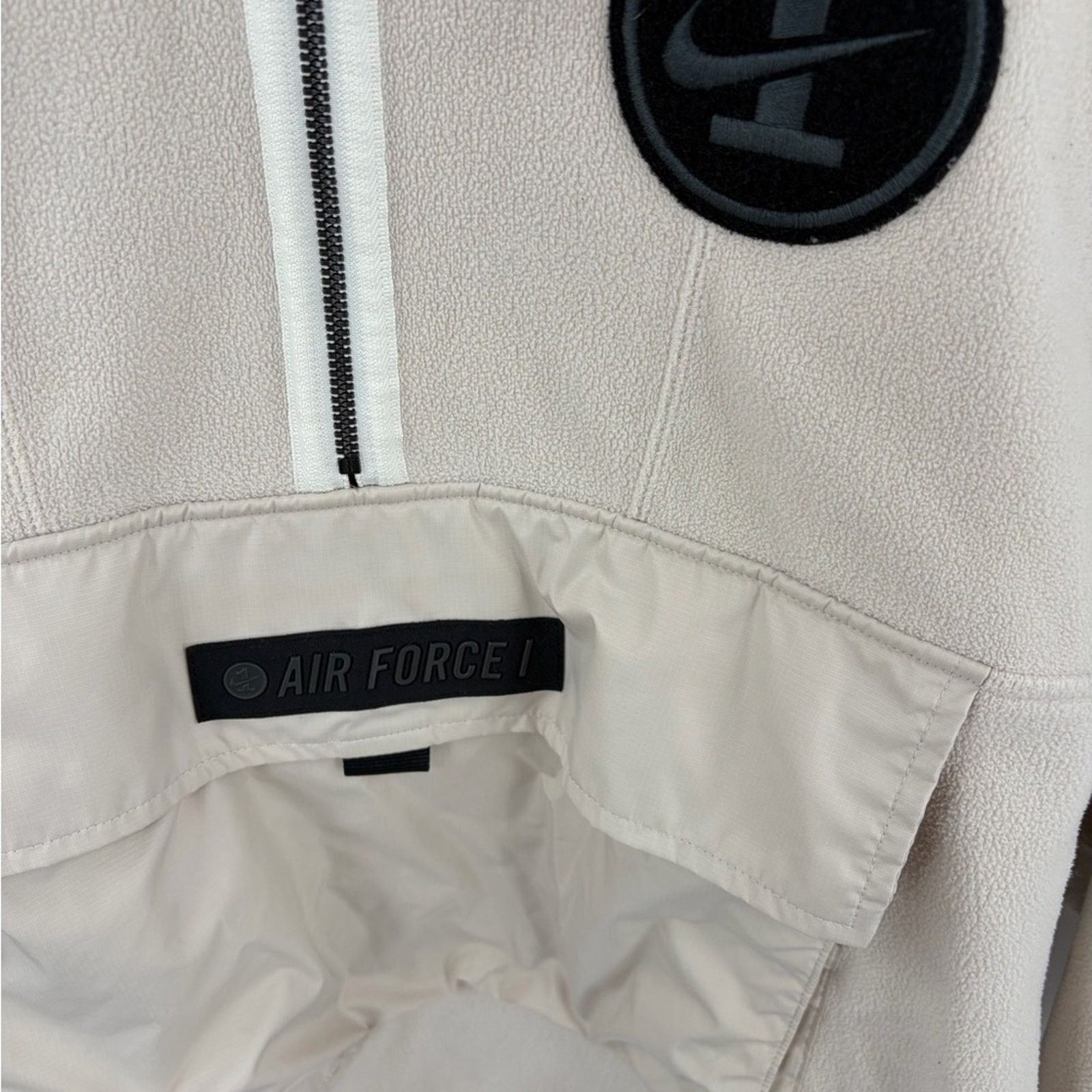 Nike Nike Air Force 1 fleece half zip beige pullover sweatshirt M Size US M / EU 48-50 / 2 - 5 Thumbnail