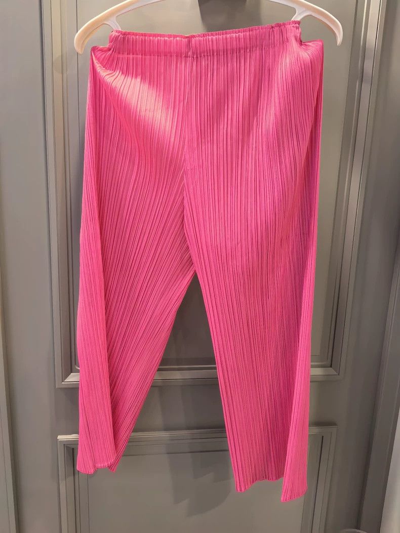 Issey Miyake Issey Miyake size:2 Pink pleated pants Size 42" / US 20 - 2 Thumbnail