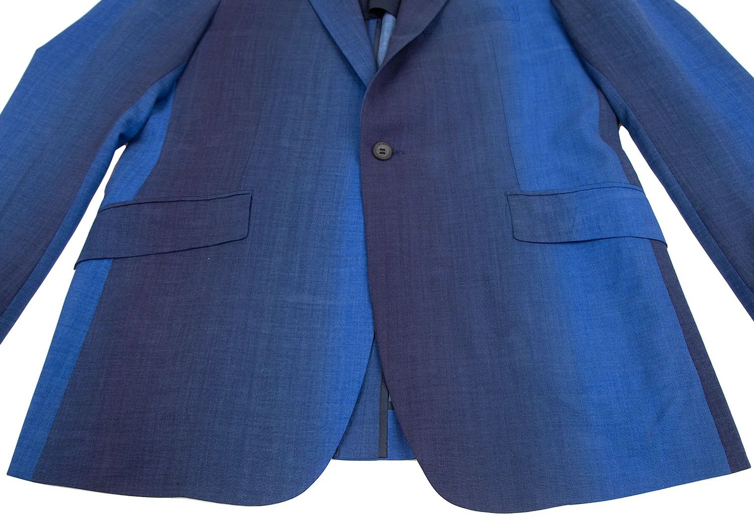 Issey Miyake Wool Gradient 1-Button Jacket in Blue Size 4 Size US XL / EU 56 / 4 - 10 Thumbnail