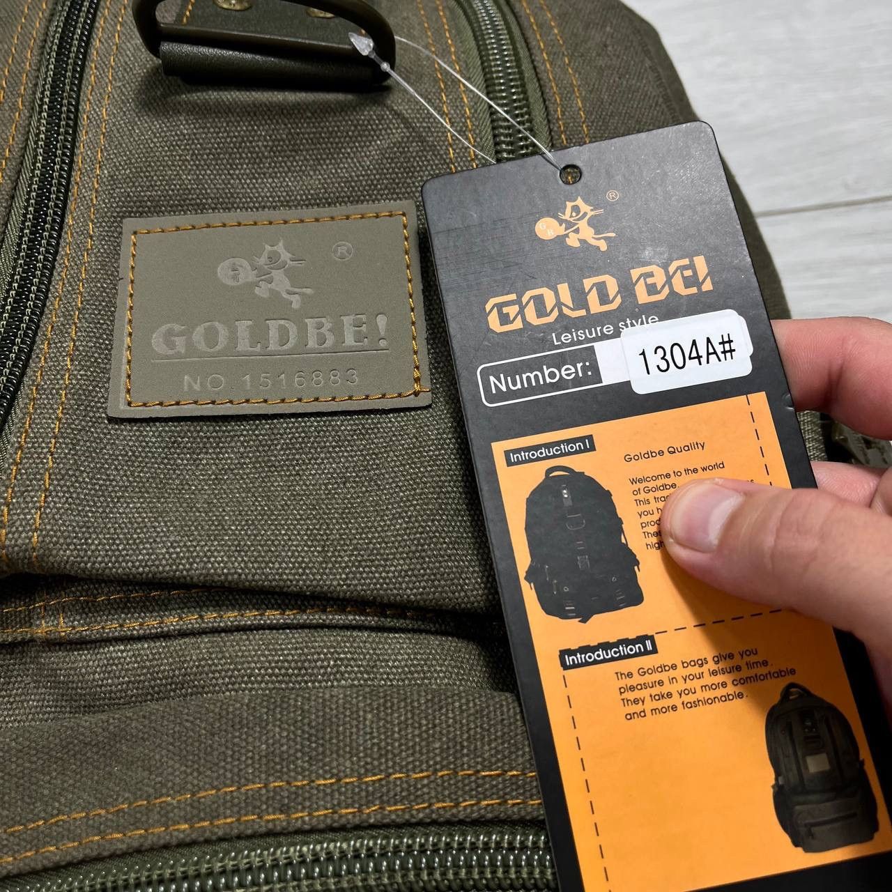 Diesel Vintage Gold Be Military Cargo y2k backpack Size ONE SIZE - 7 Thumbnail