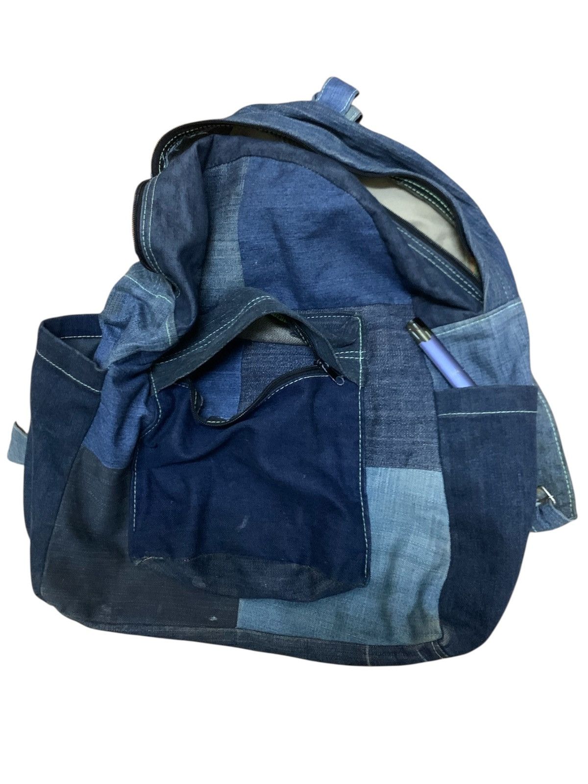 Other Unbrand backpack Patchwork denim Custom Size ONE SIZE - 5 Thumbnail