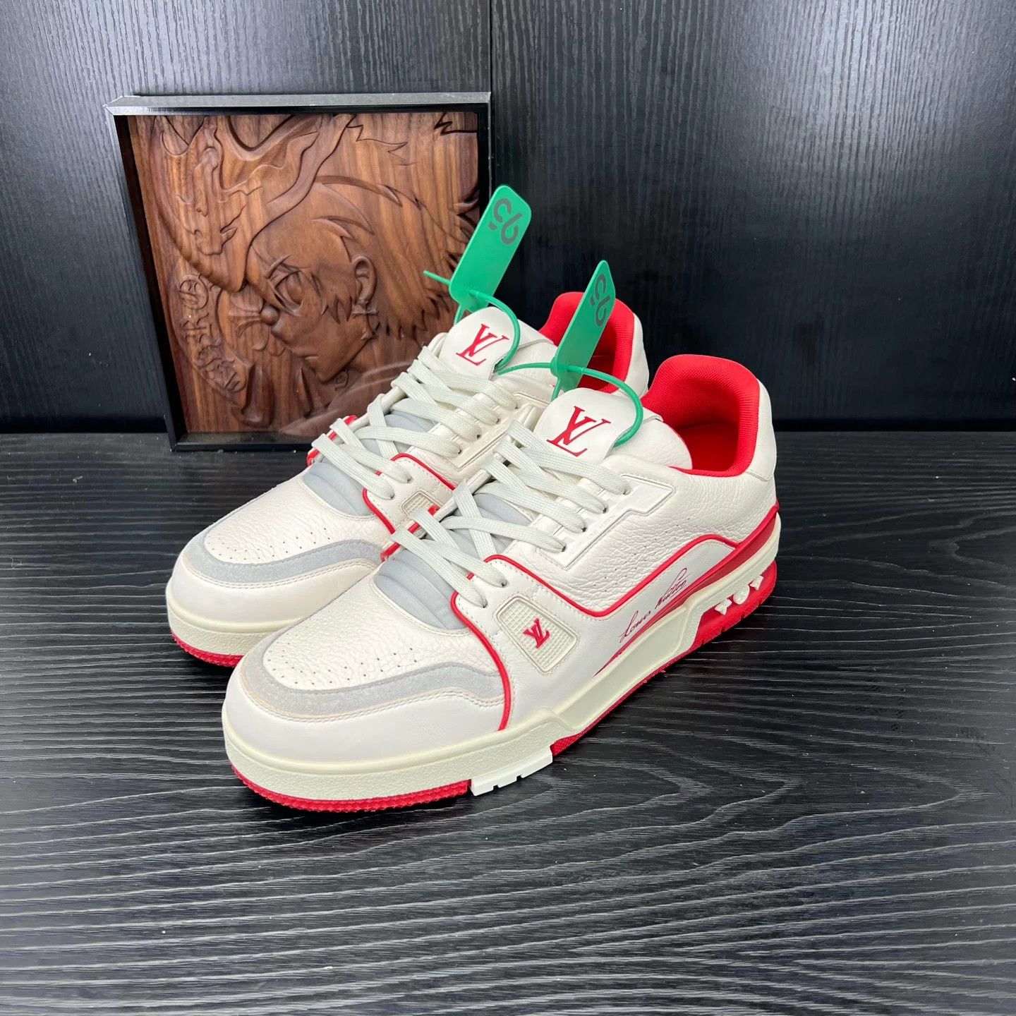 Louis Vuitton LV Trainer White Red 42.5 99 New Size US 9.5 / EU 42-43 - 1 Thumbnail