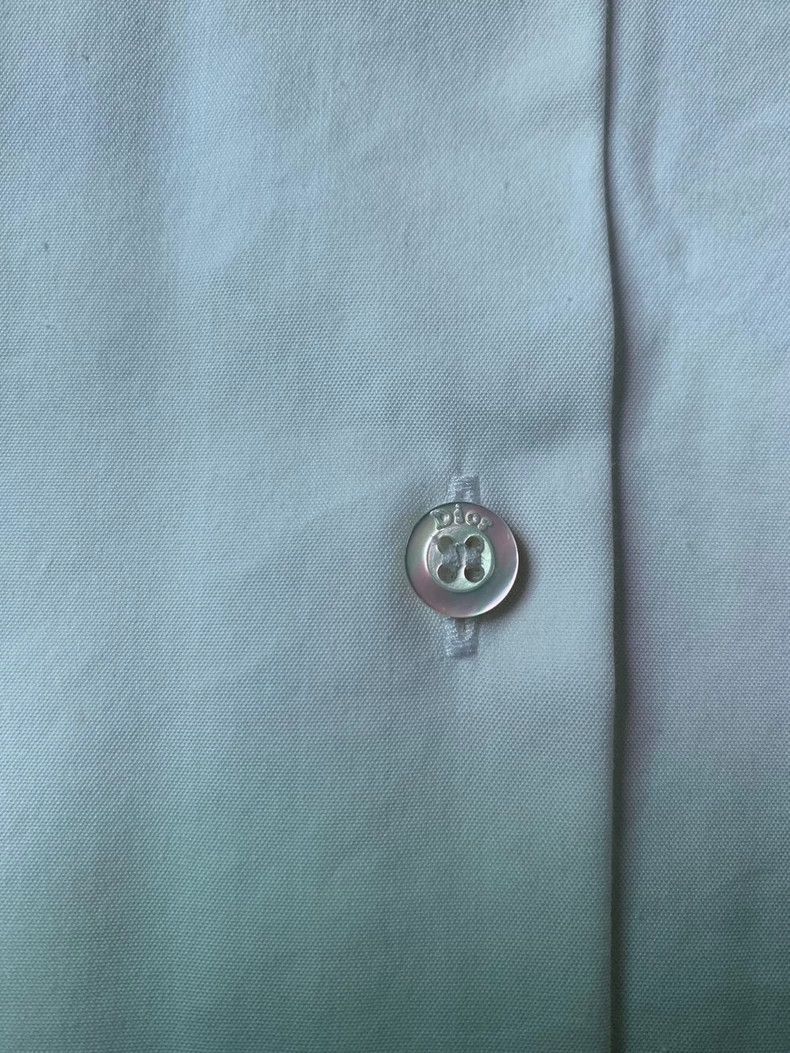 Dior Dior SS14 Blue Rose Badge Embroidered Shirt Size US XS / EU 42 / 0 - 4 Thumbnail