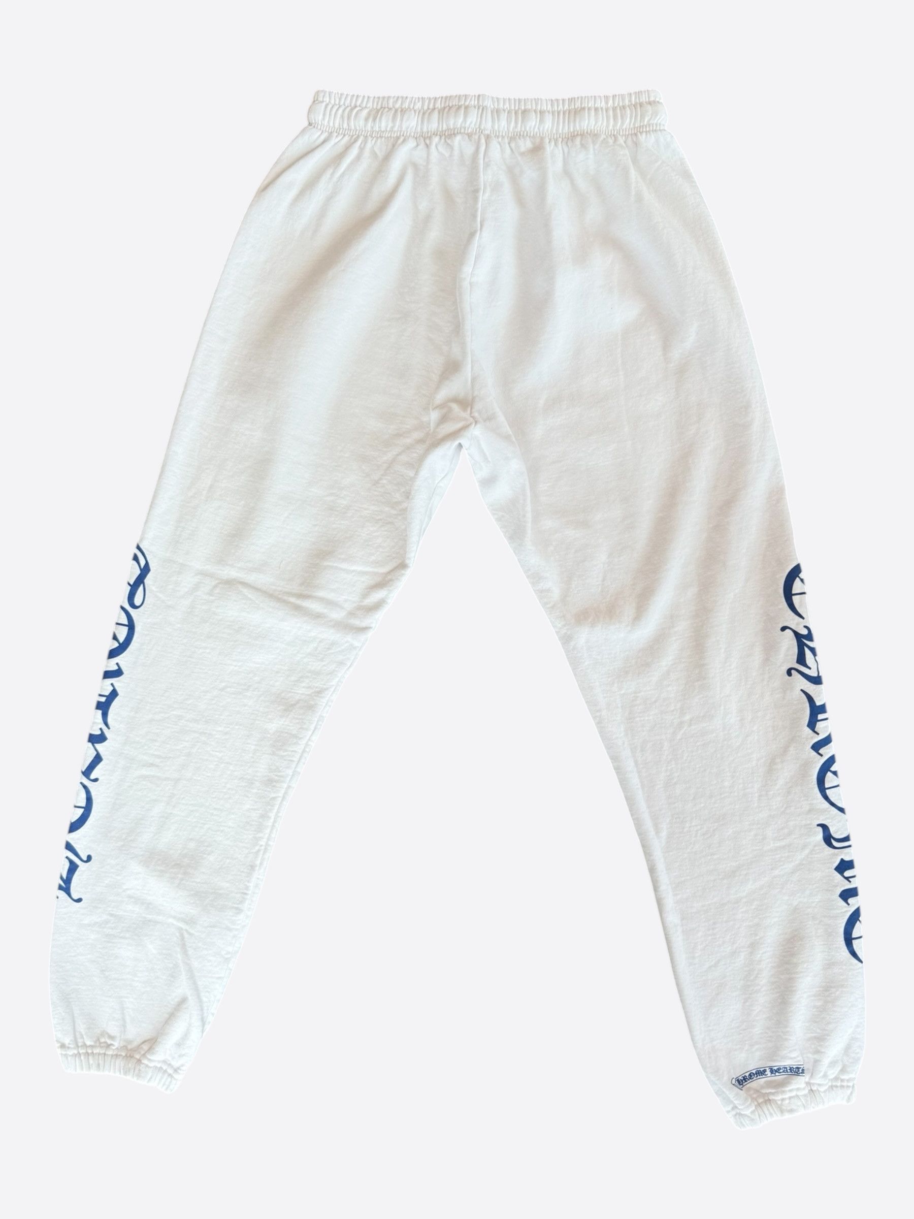Chrome Hearts Chrome Hearts White & Blue Horseshoe Logo Sweatpants Size US 34 / EU 50 - 2 Thumbnail