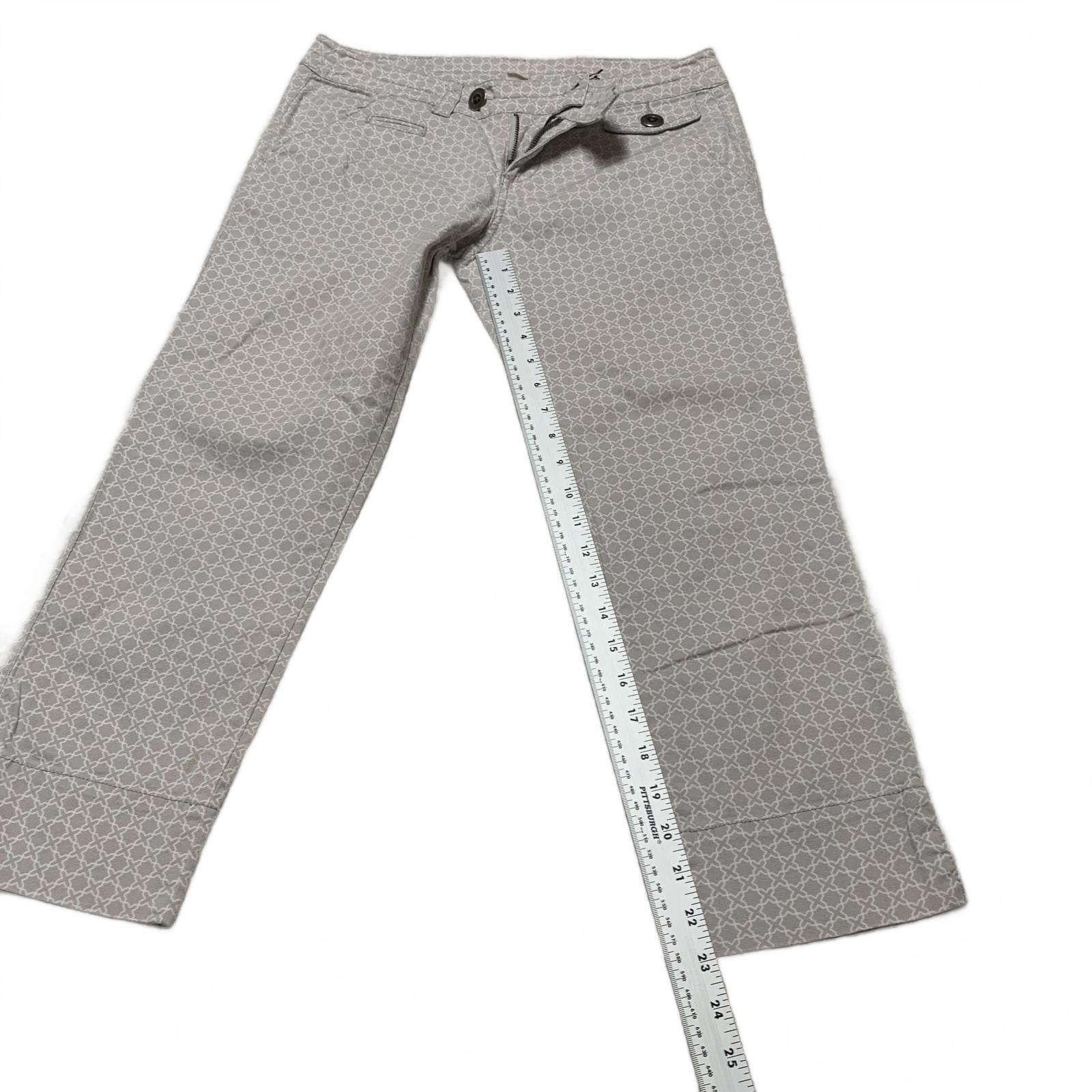 Other Idra Women's Sz 4 Gray Printed Geometric Capri Pants Size 27" / US 4 / IT 40 - 8 Thumbnail