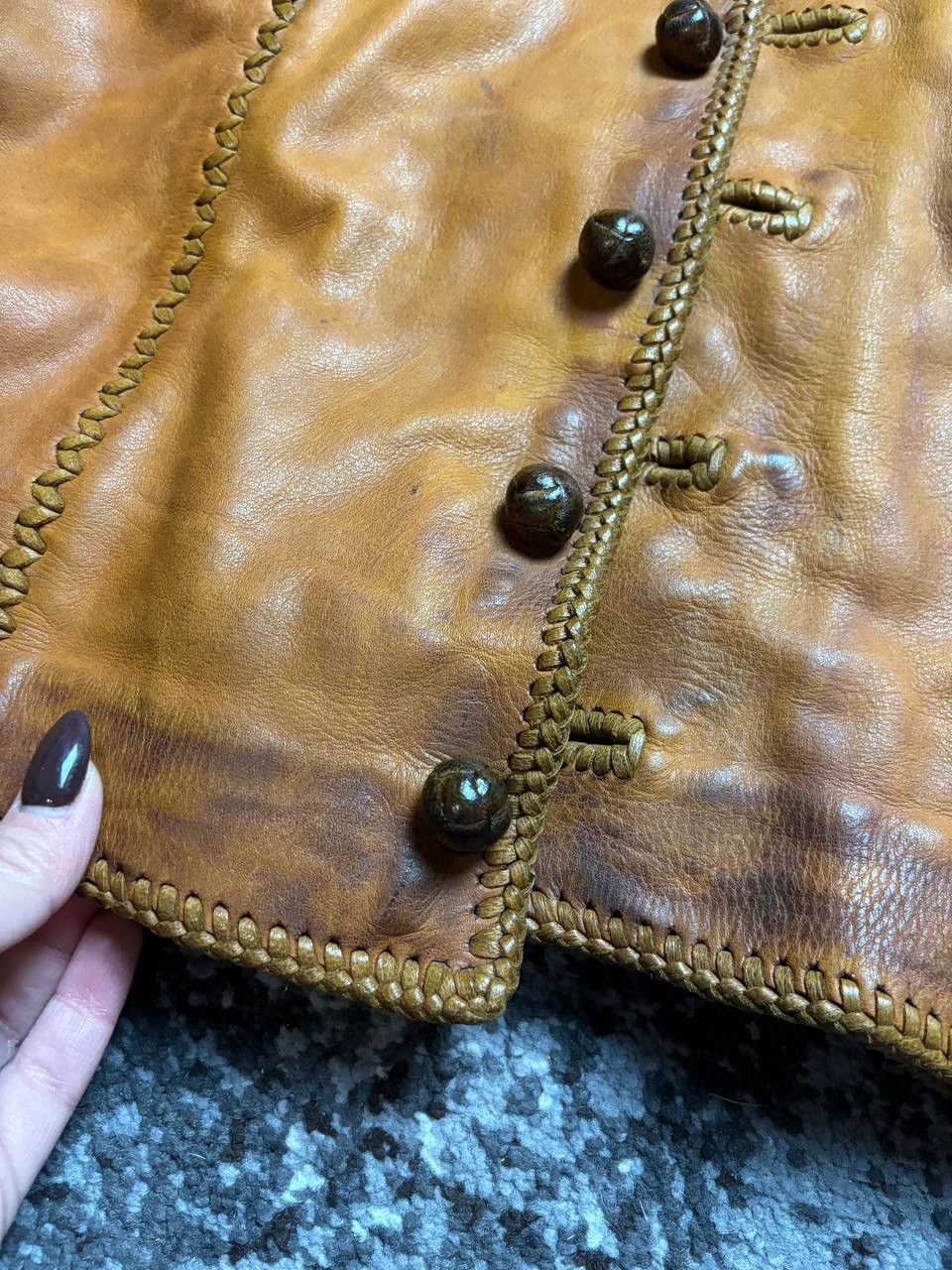 If Six Was Nine × Junya Watanabe × Vintage Vintage 70 Mexico Pieles Pitic HandMade Biker Leather Jacke Size US S / EU 44-46 / 1 - 3 Thumbnail