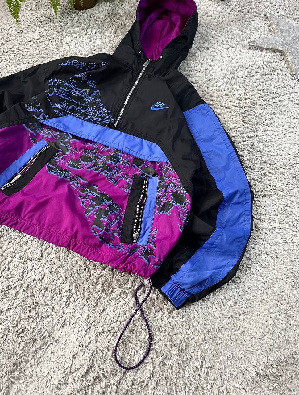 Nike × Vintage 80s Nike Vintage Light Jacket Anorak Streetwear Swoosh Rare Size US M / EU 48-50 / 2 - 3 Thumbnail