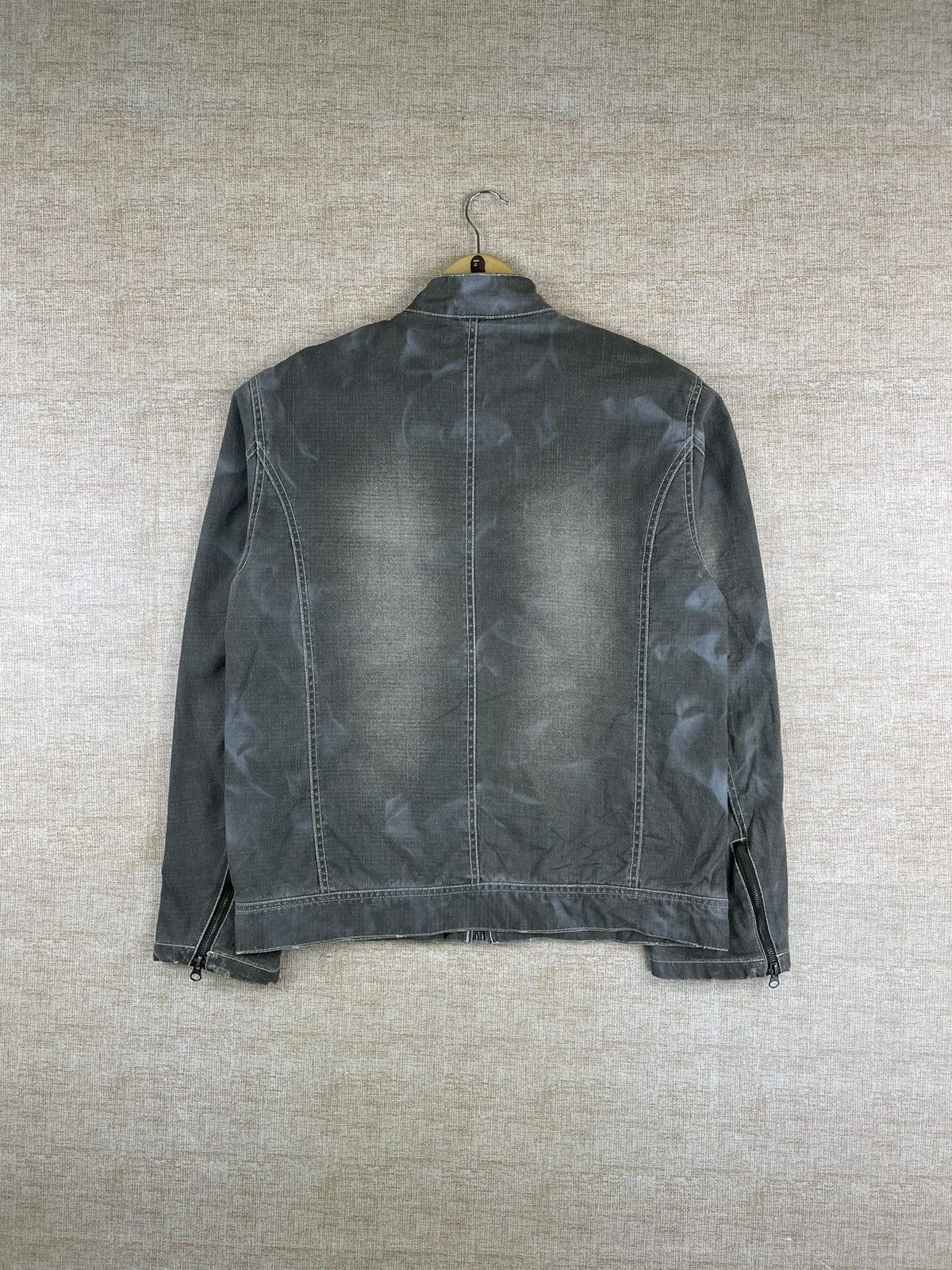 Vintage ALLIX DESIGN Japanese Brand Acid Wash Grey Jacket