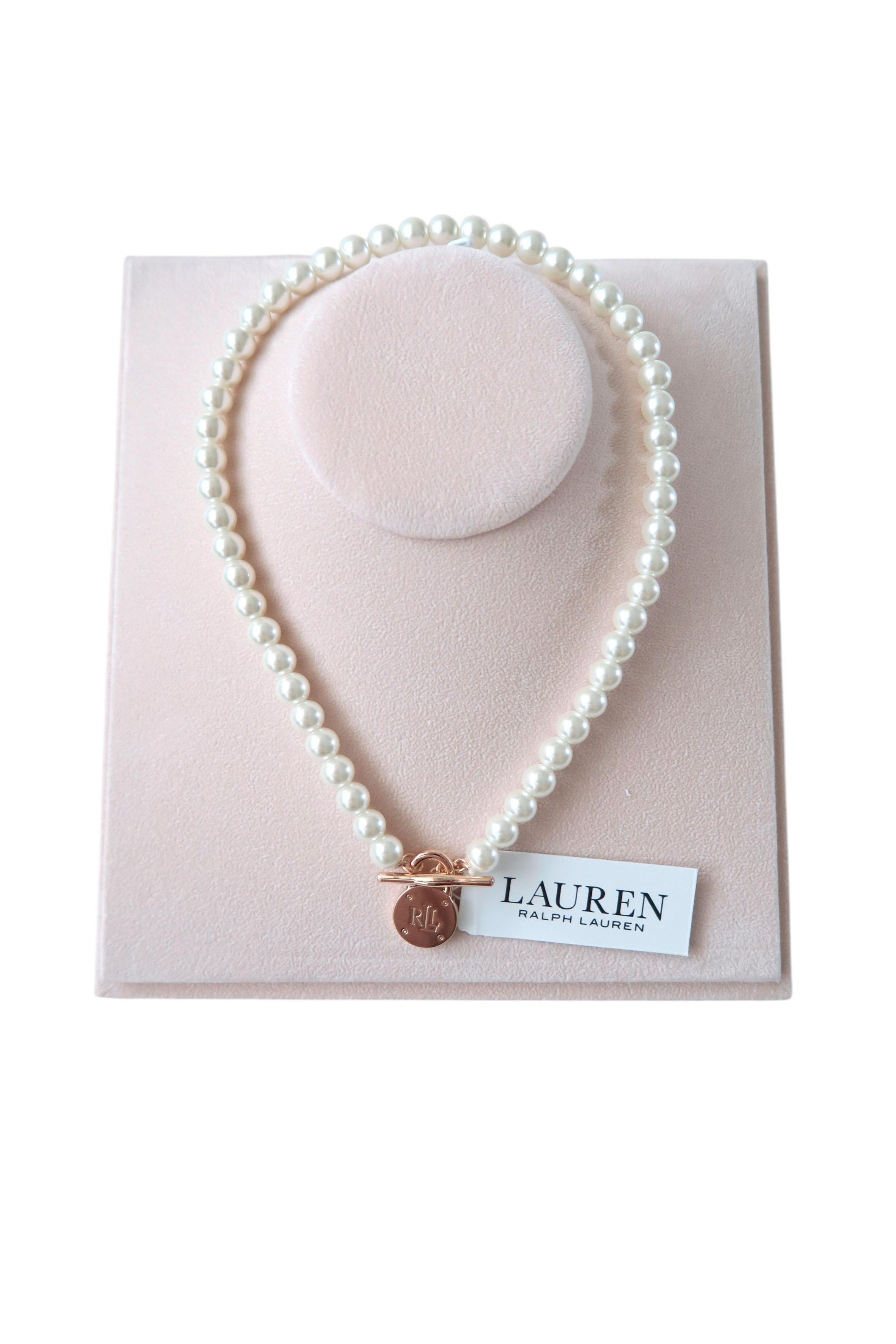 Ralph Lauren Ralph Lauren Classic Pearl Lock Charm Necklace Size ONE SIZE - 1 Thumbnail
