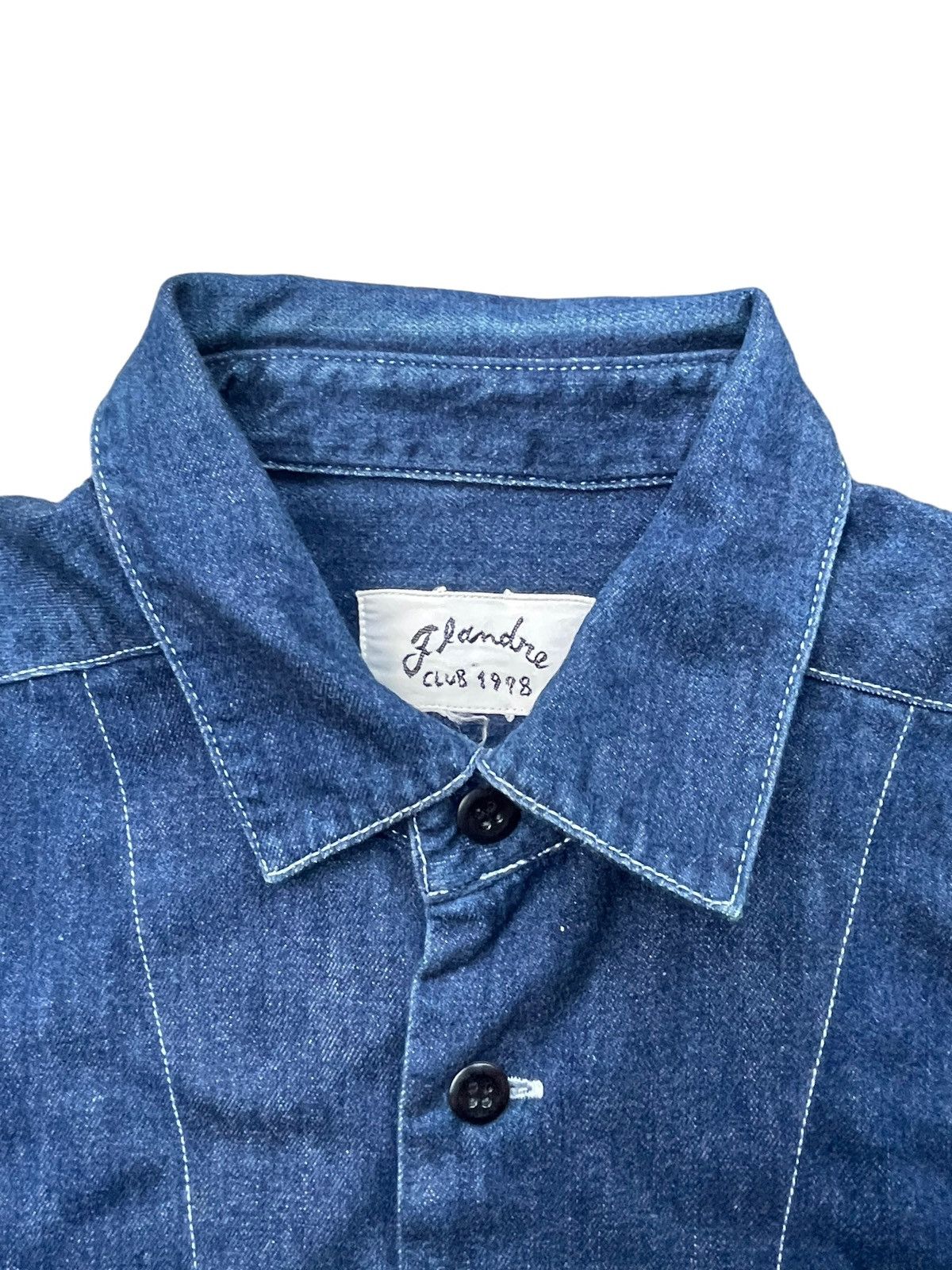 Japanese Brand × Vintage Vintage Flandre Denim Shirt Size US M / EU 48-50 / 2 - 4 Thumbnail