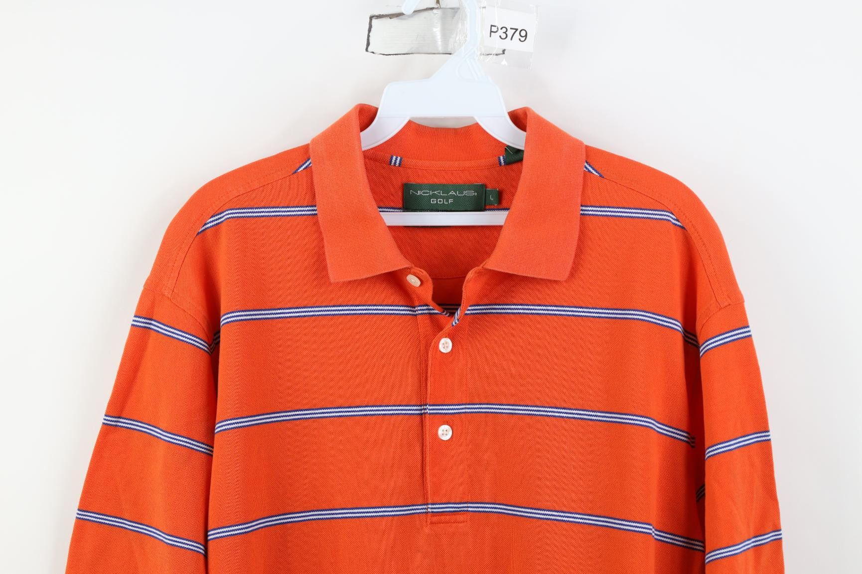 Vintage Vintage 90s Streetwear Knit Collared Golf Polo Shirt Orange Size US L / EU 52-54 / 3 - 2 Thumbnail