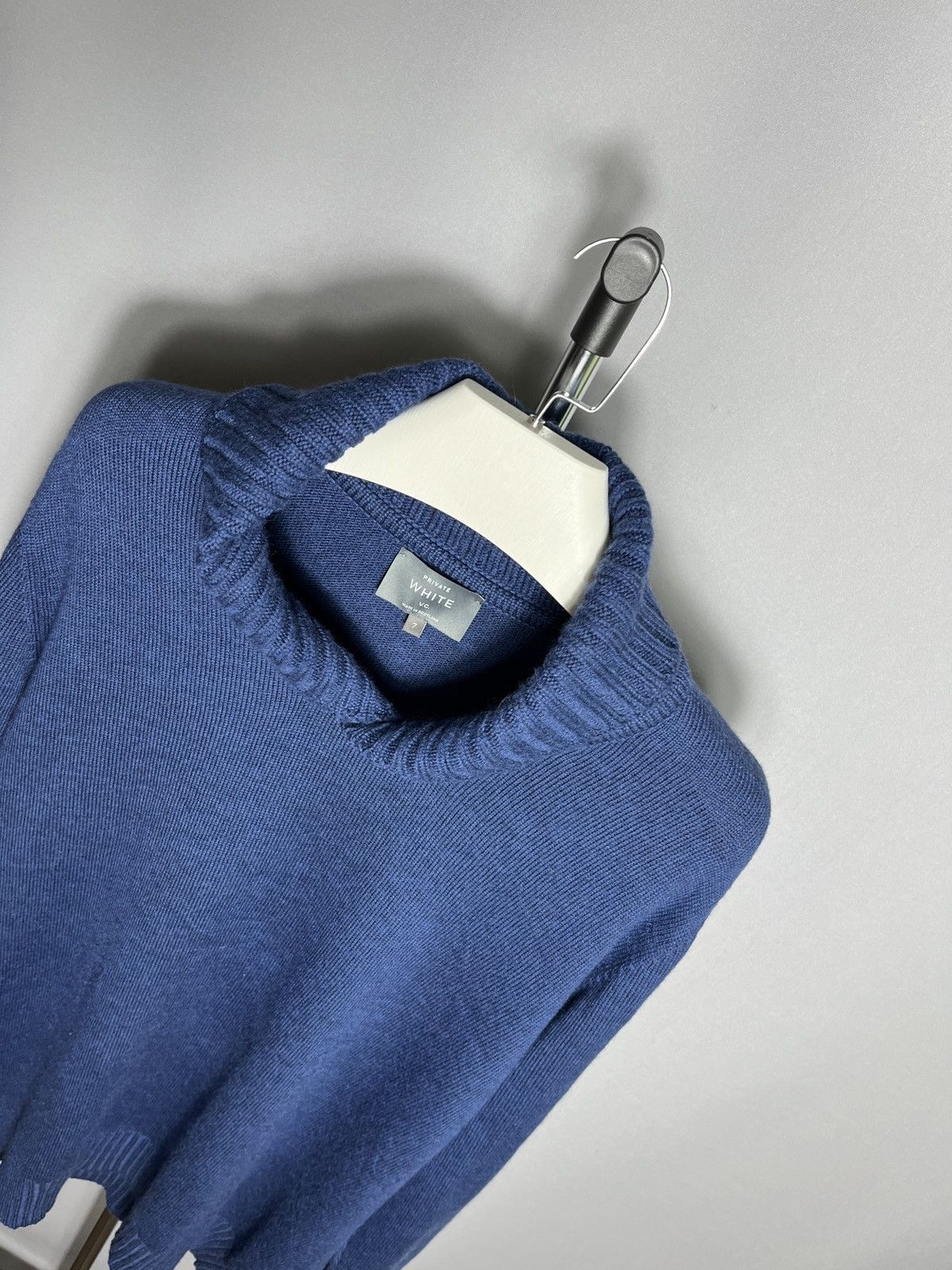 Private White V.C. private white vc sweater mens wool knit blue long sleeve Size US XL / EU 56 / 4 - 3 Thumbnail