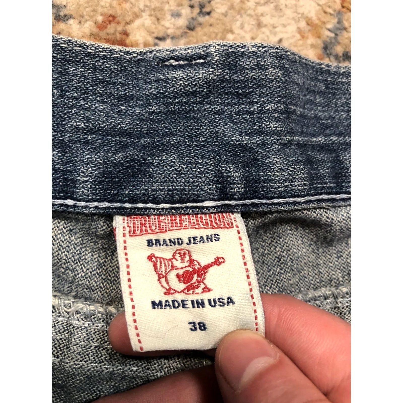True Religion True Religion Billy Jeans Mens 38x32 Blue Med Wash Relaxed Bootcut Denim USA Size US 38 / EU 54 - 6 Thumbnail