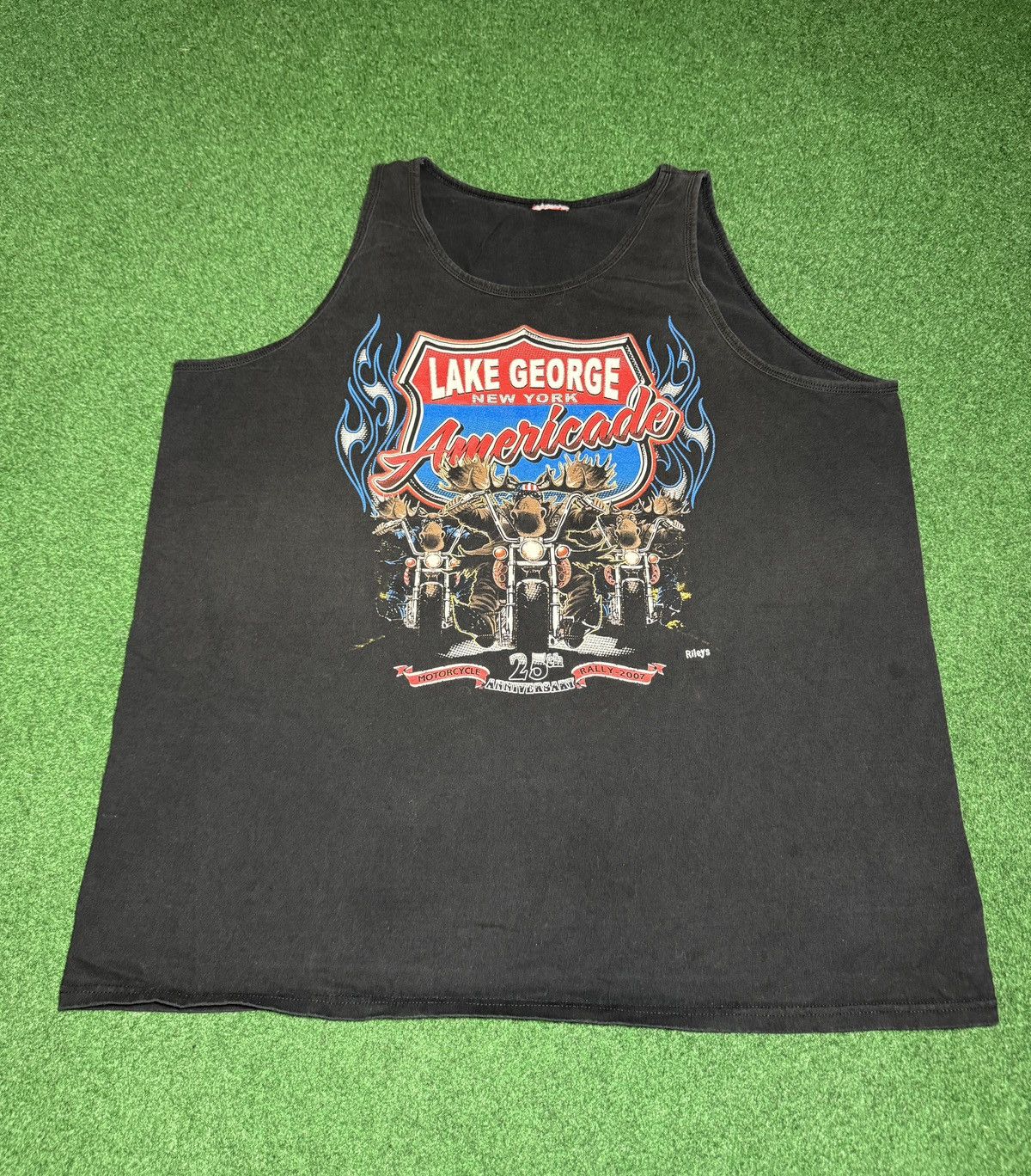 Harley Davidson Americade Lake George NY Biker Rally Moose Tank Top XL Size US XL / EU 56 / 4 - 1 Thumbnail